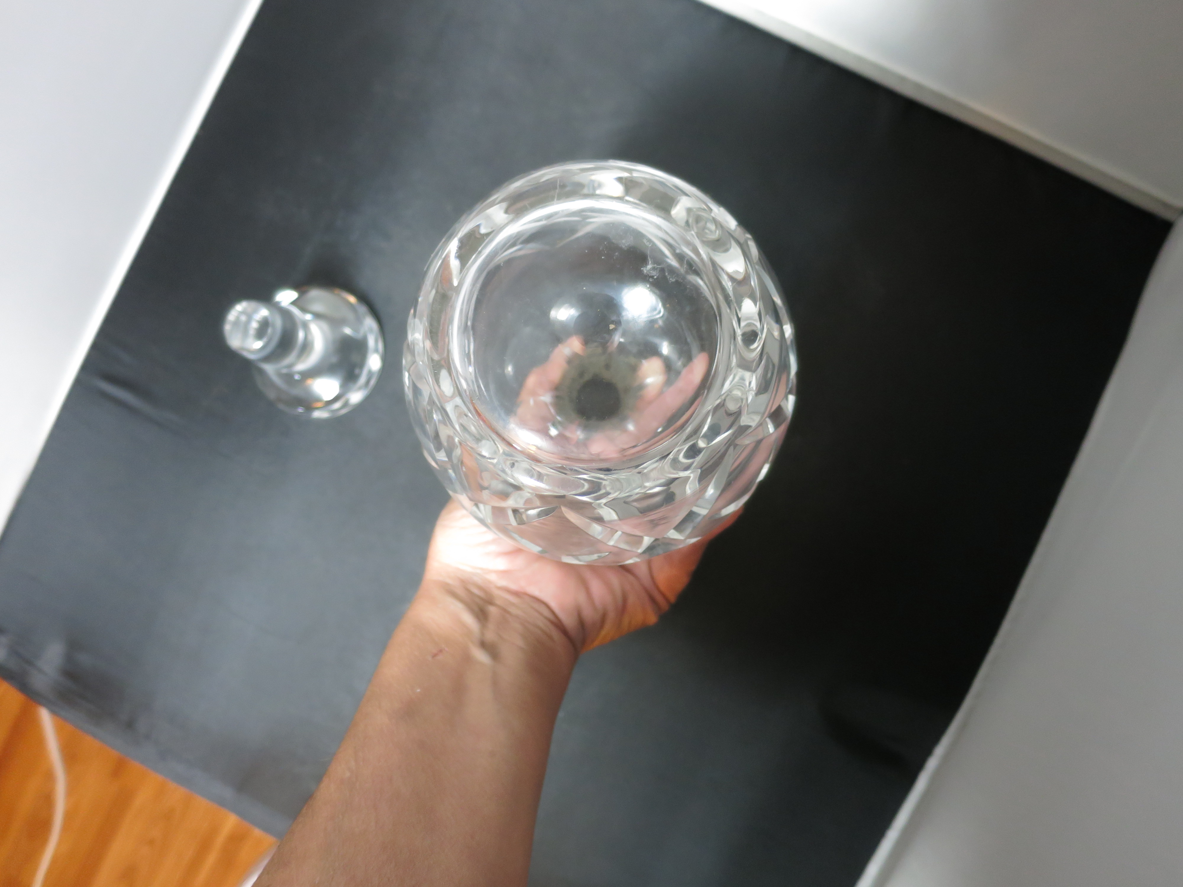 Cut Crystal Decanter best guess pre dates 1950s Elegant