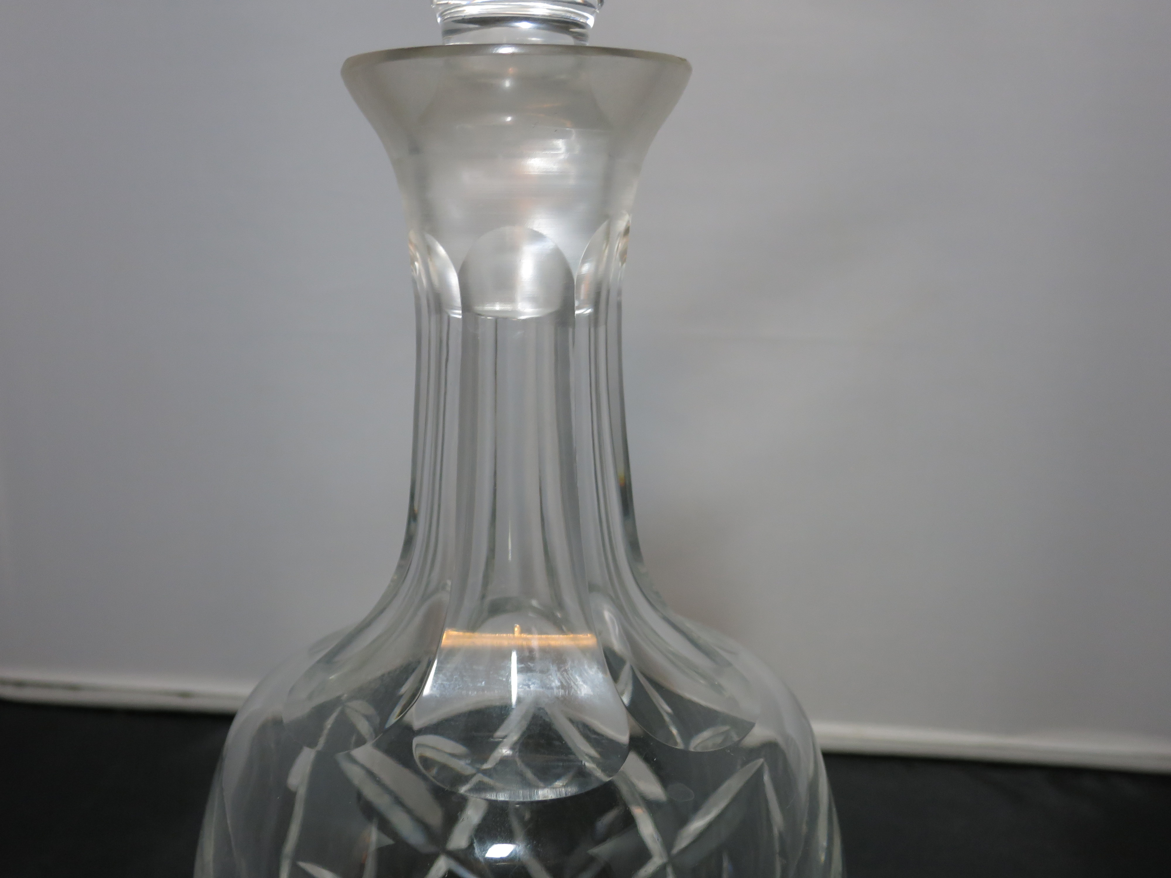 Cut Crystal Decanter best guess pre dates 1950s Elegant