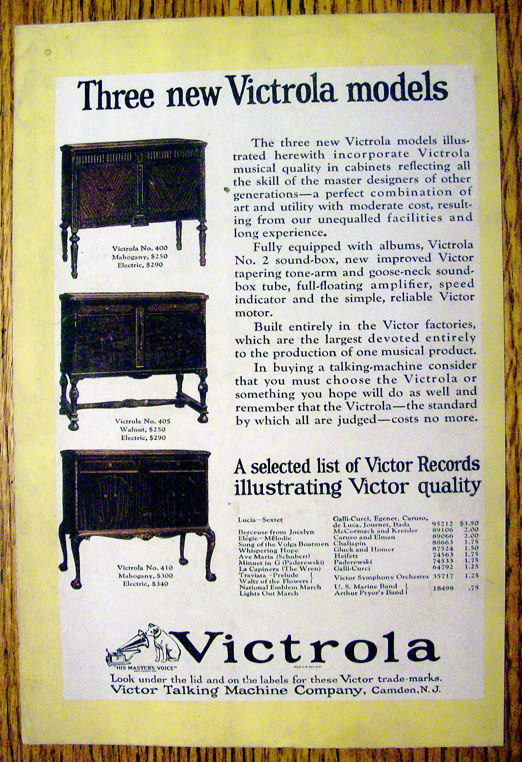 1923 Victrola Talking Machine