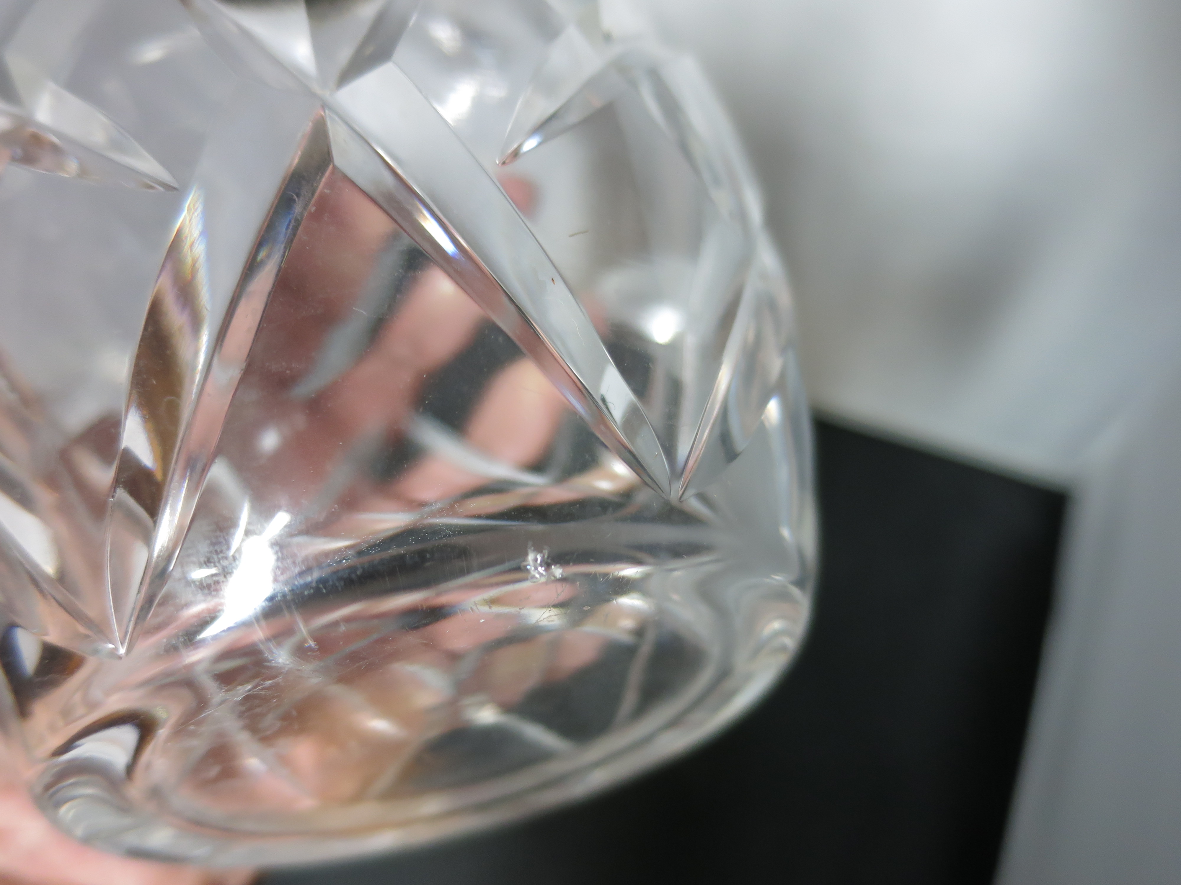 Cut Crystal Decanter best guess pre dates 1950s Elegant