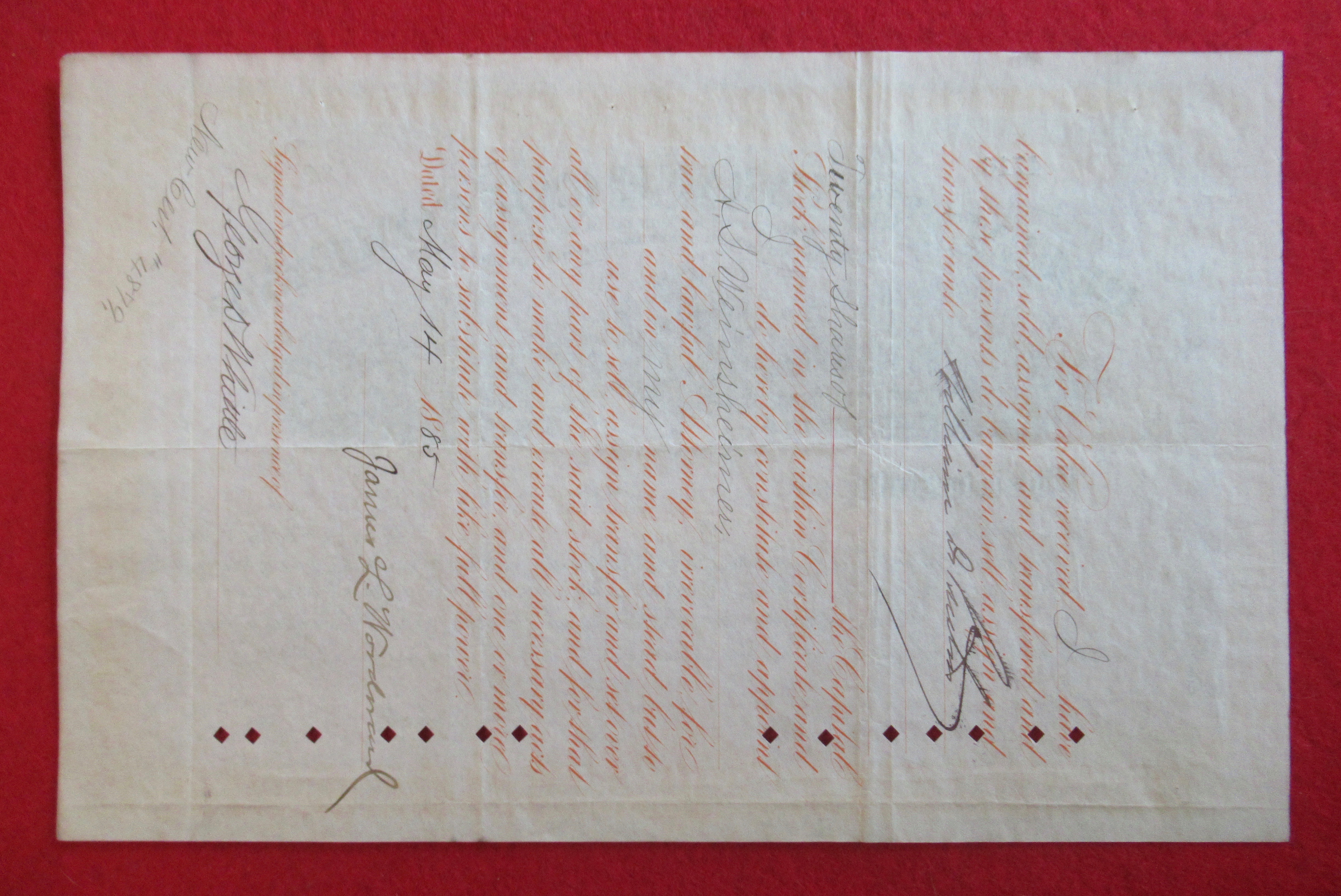 Pullman Palace Car Co RR Chicago Stock Certificate 1884