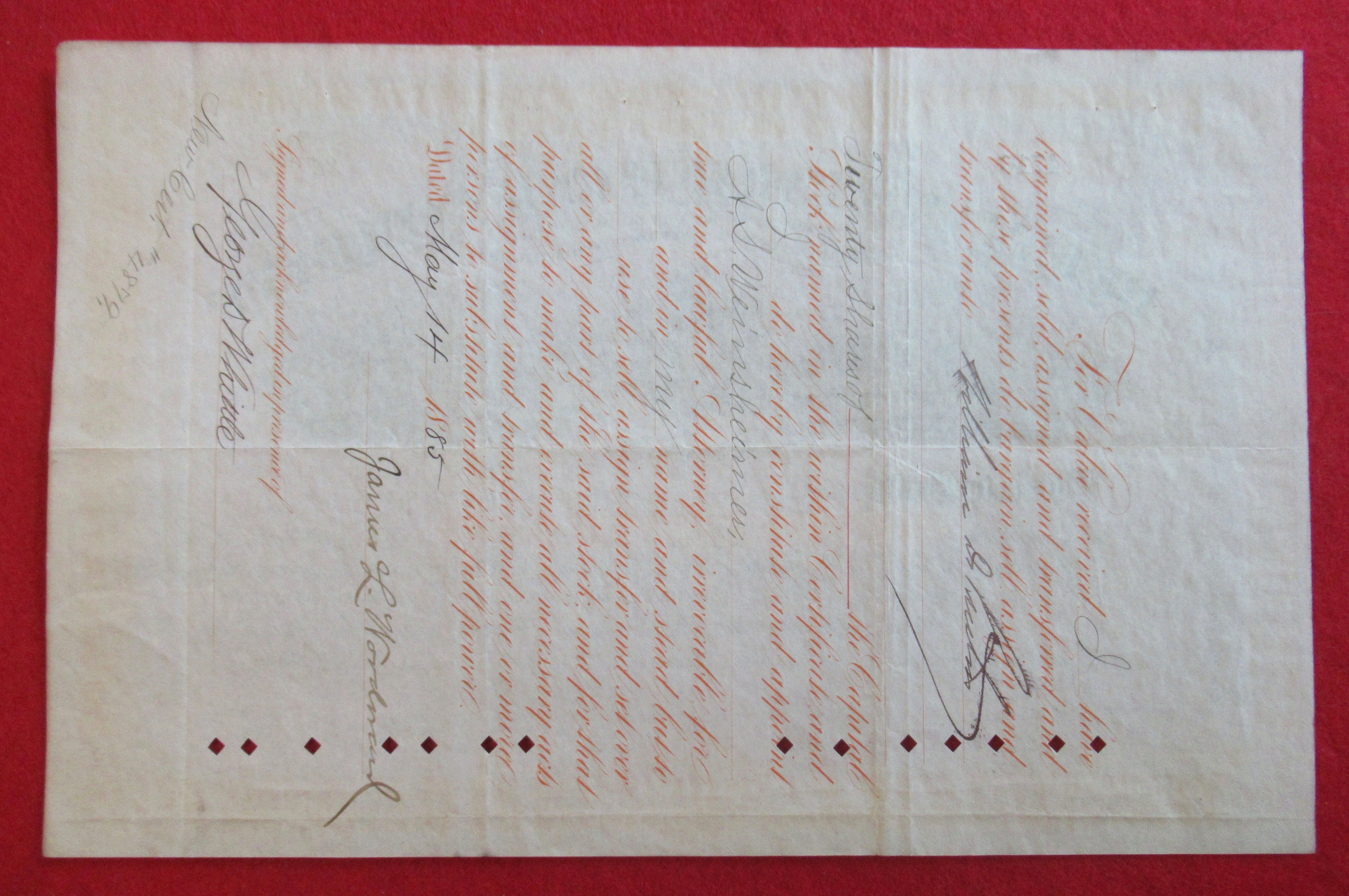 Pullman Palace Car Co RR Chicago Stock Certificate 1884