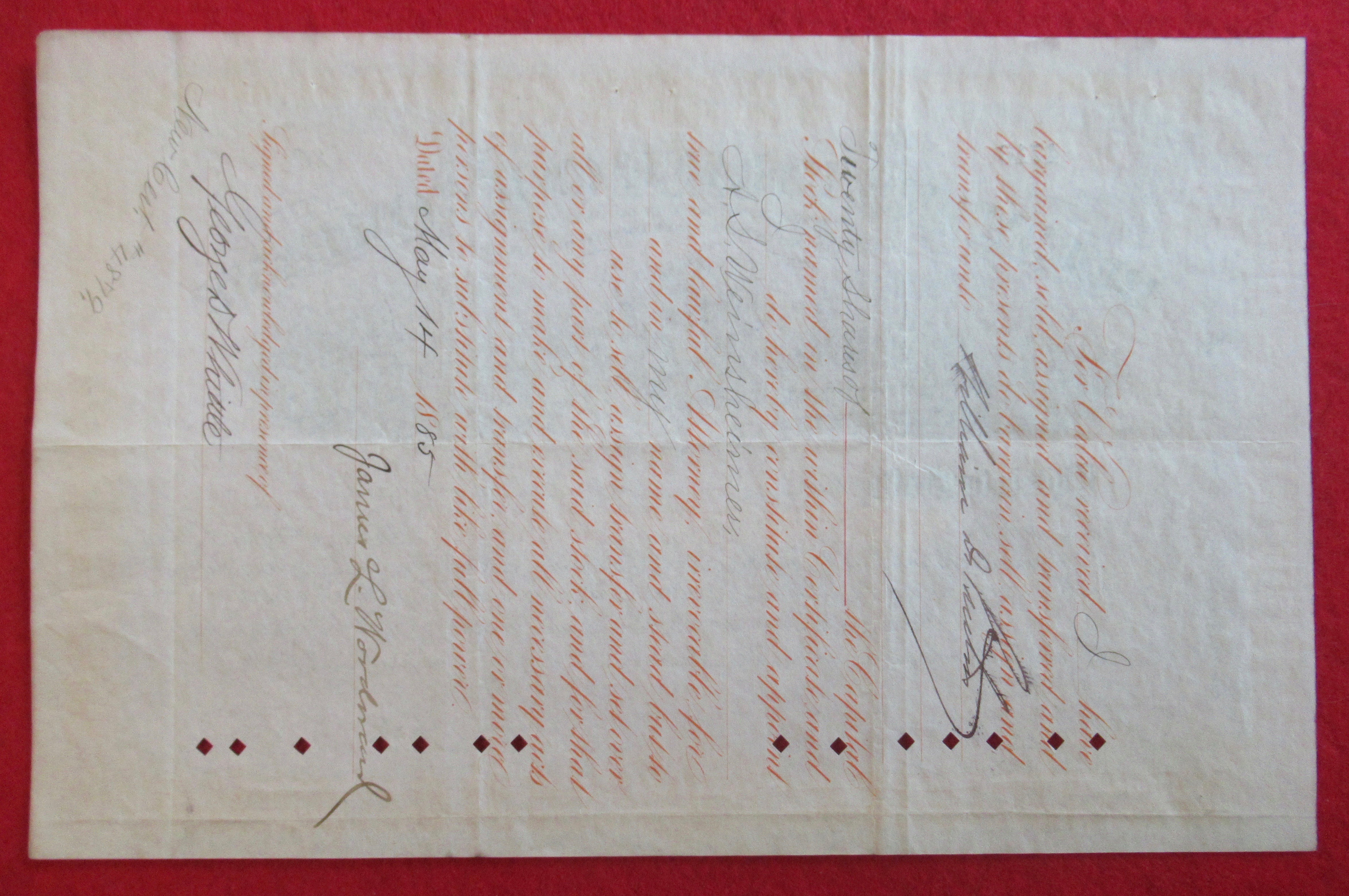 Pullman Palace Car Co RR Chicago Stock Certificate 1884