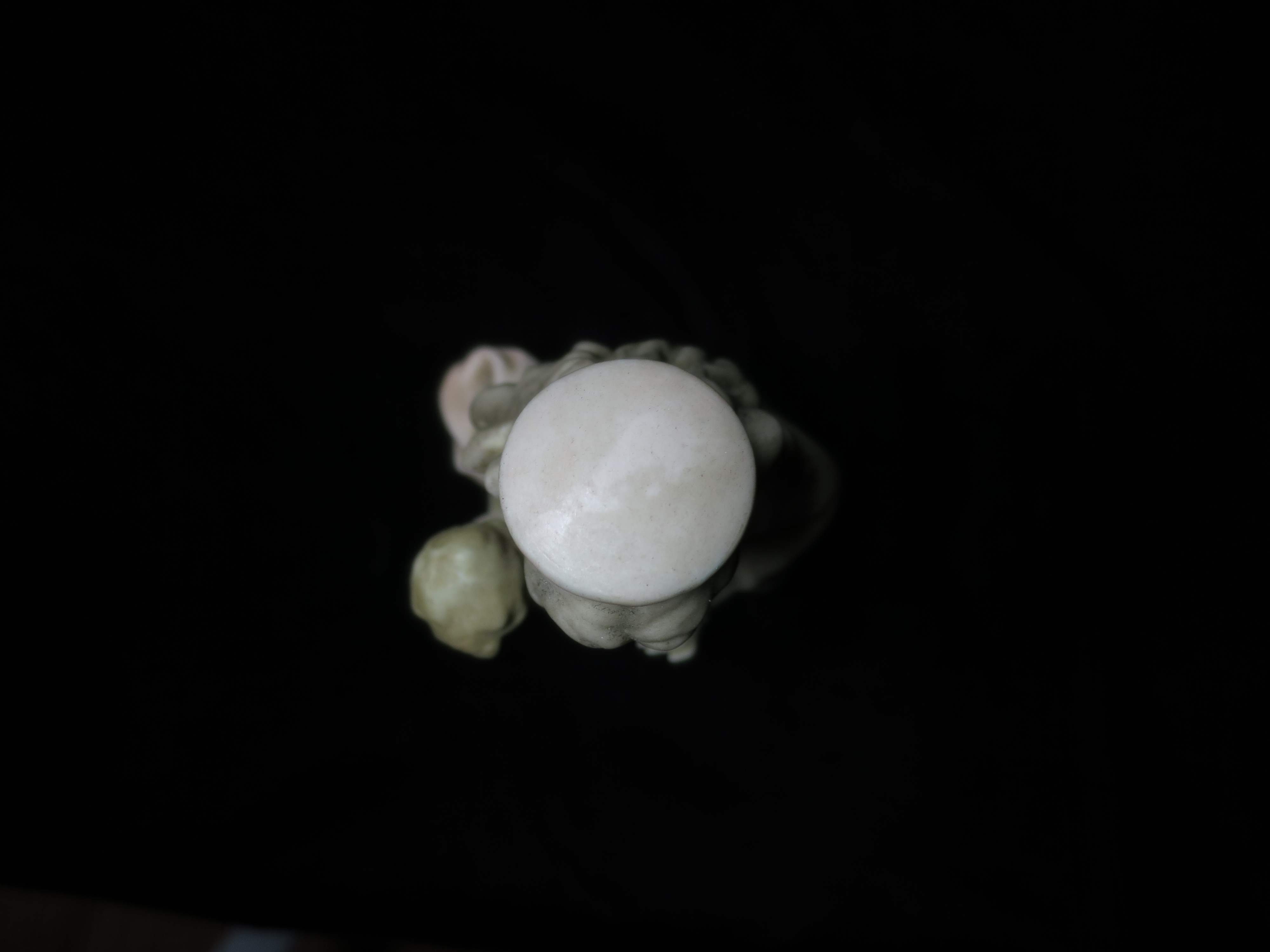 Porcelain Virgin Mother Mary holding Jesus Statue