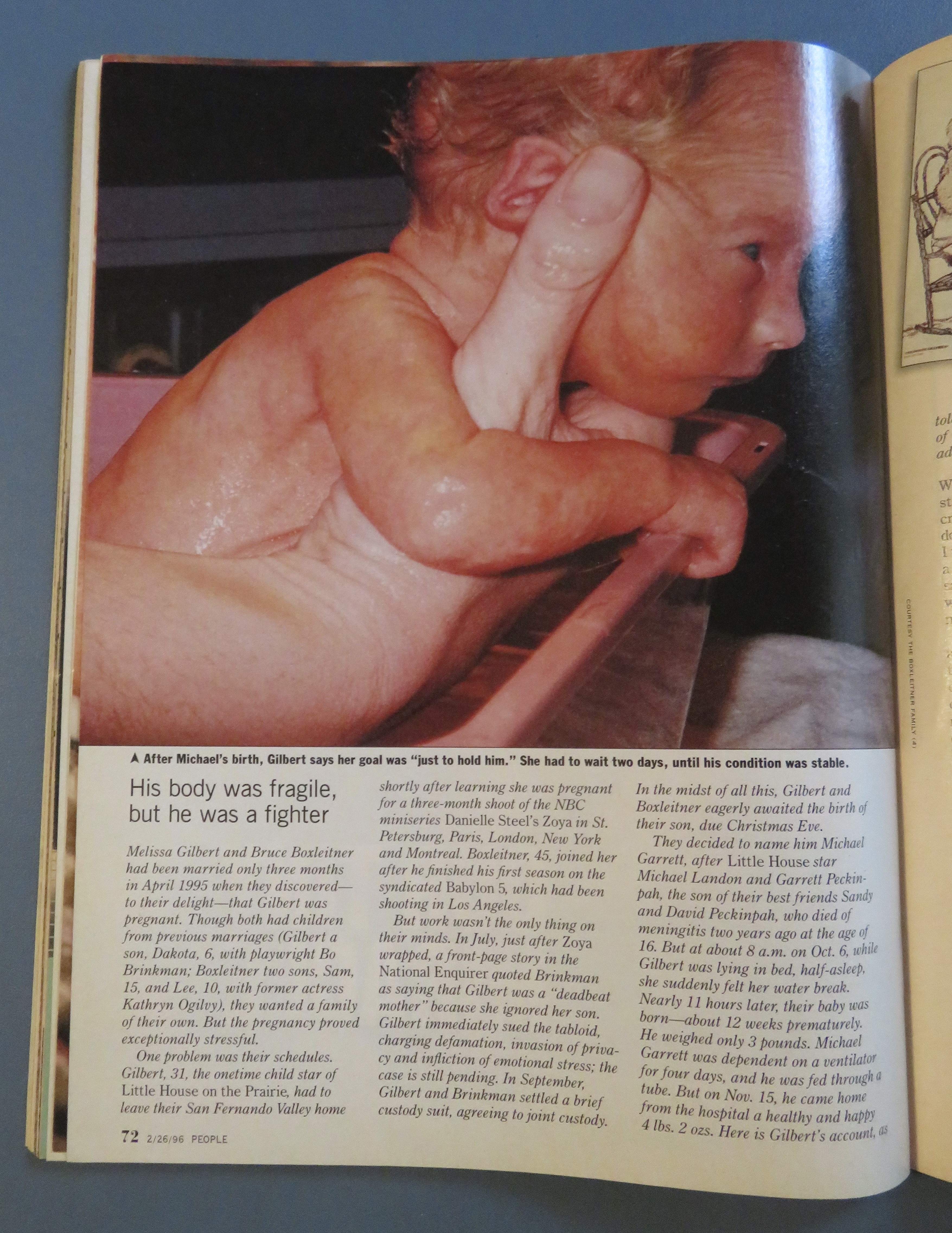 People Magazine February 26, 1996 Melissa's Miracle