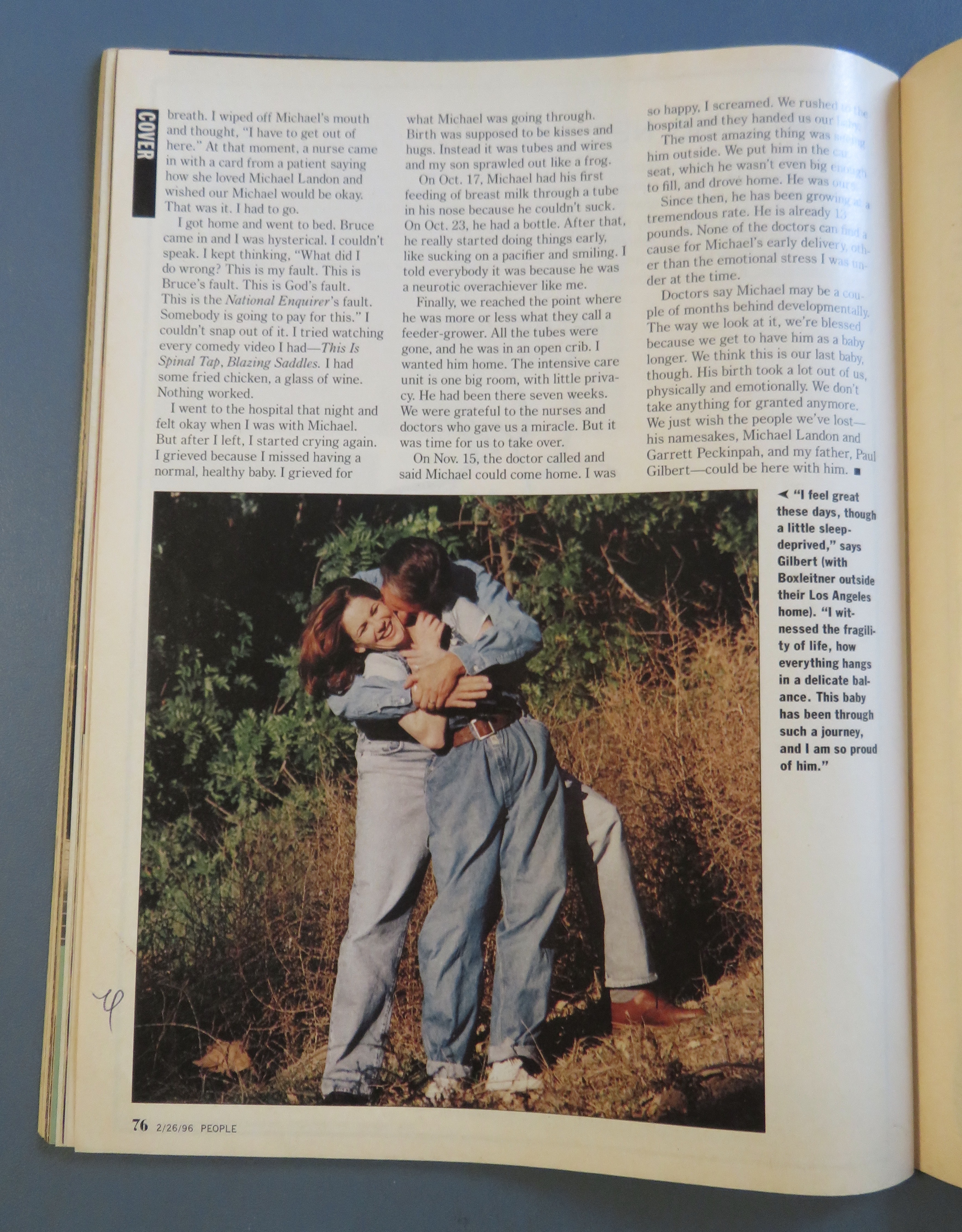 People Magazine February 26, 1996 Melissa's Miracle