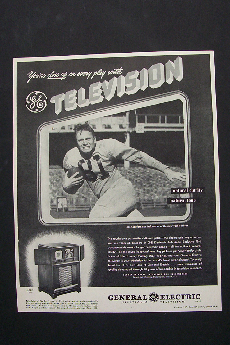 1947 General Electric Television with Spec Sanders