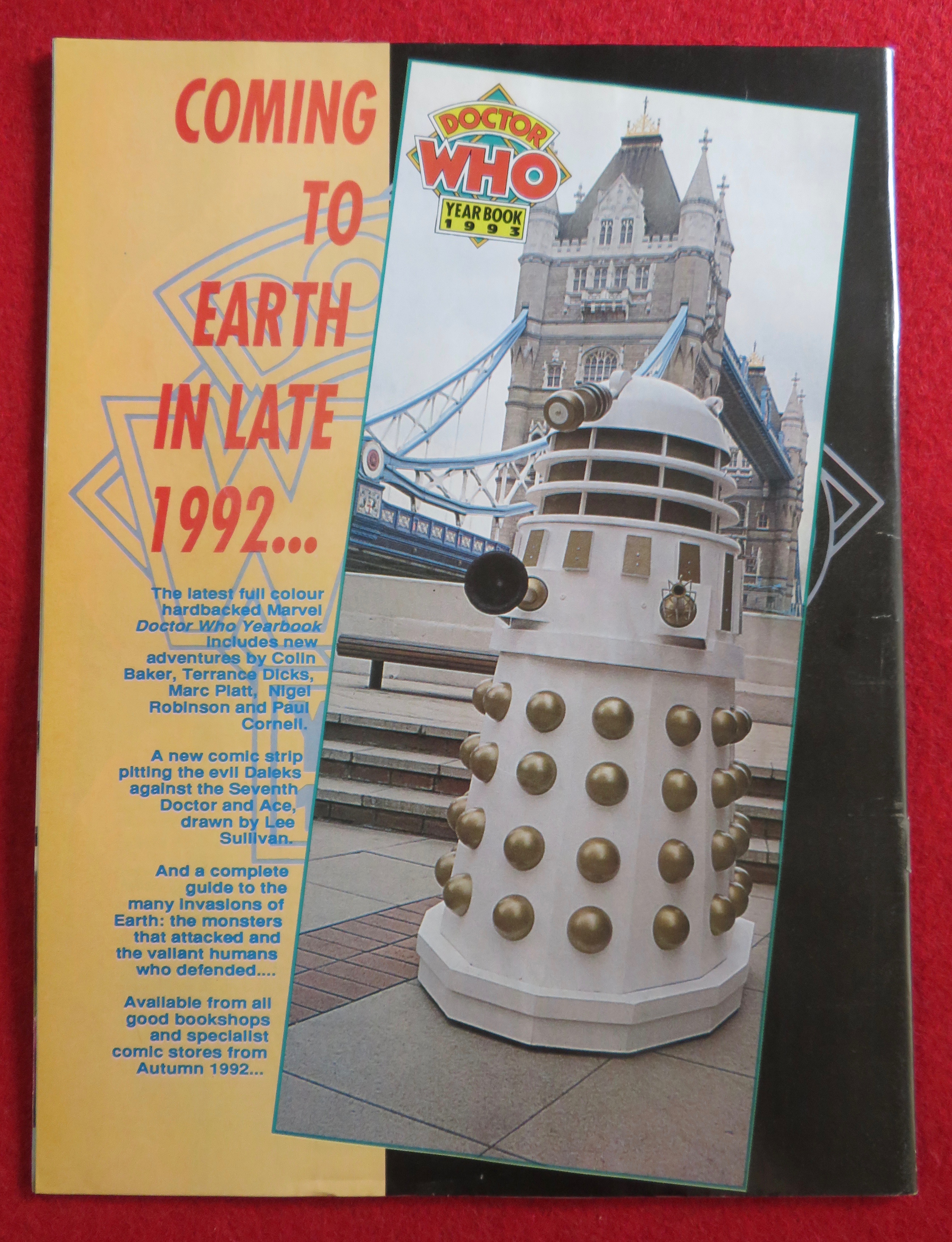 Doctor (Dr) Who Magazine 1992