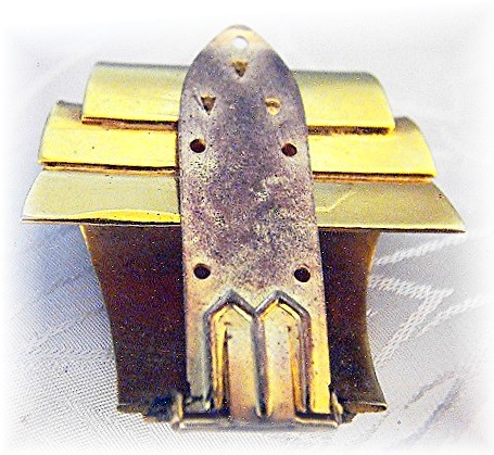 Dress Clip Classic  Gold  Vintage