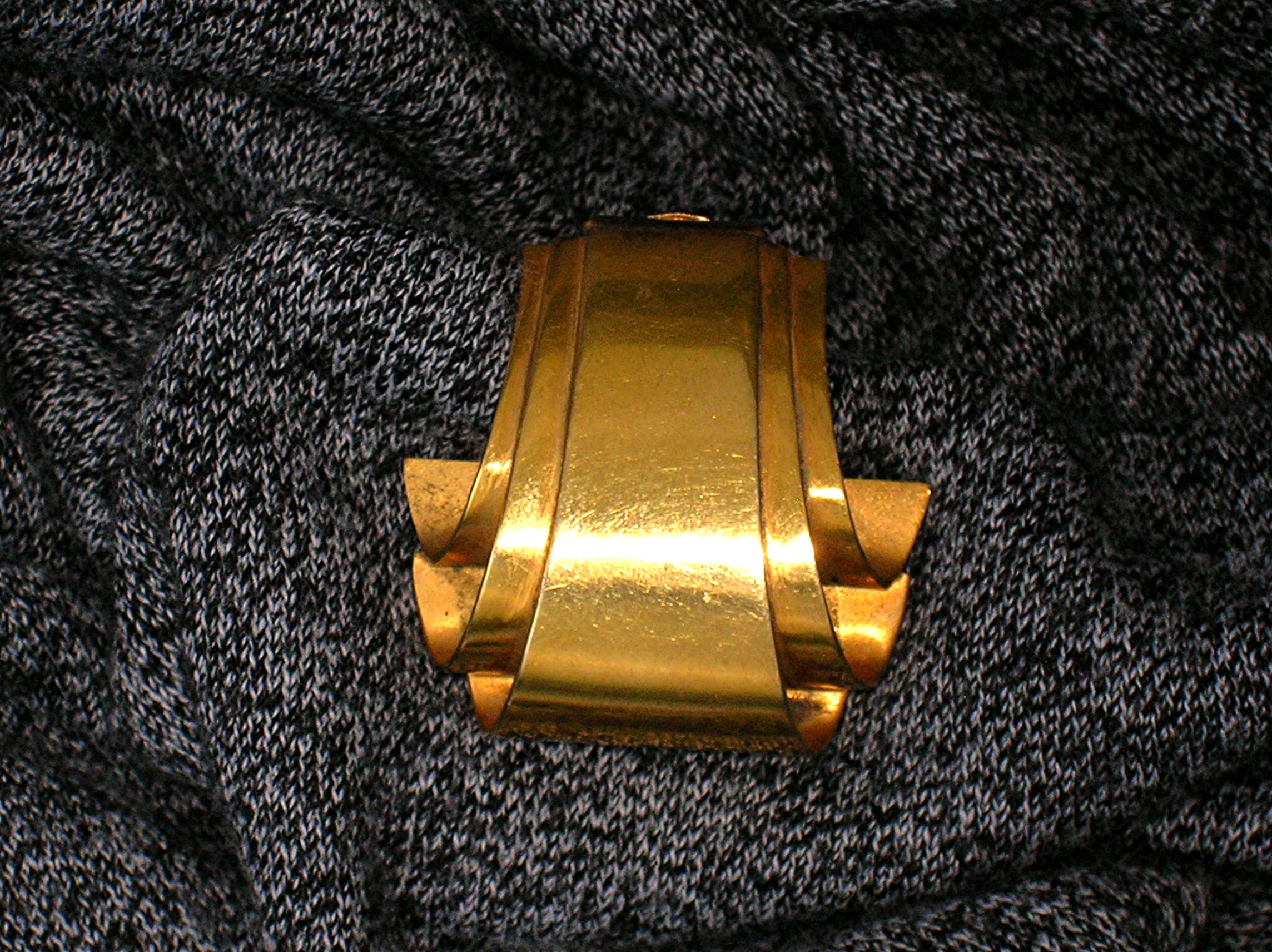 Dress Clip Classic  Gold  Vintage