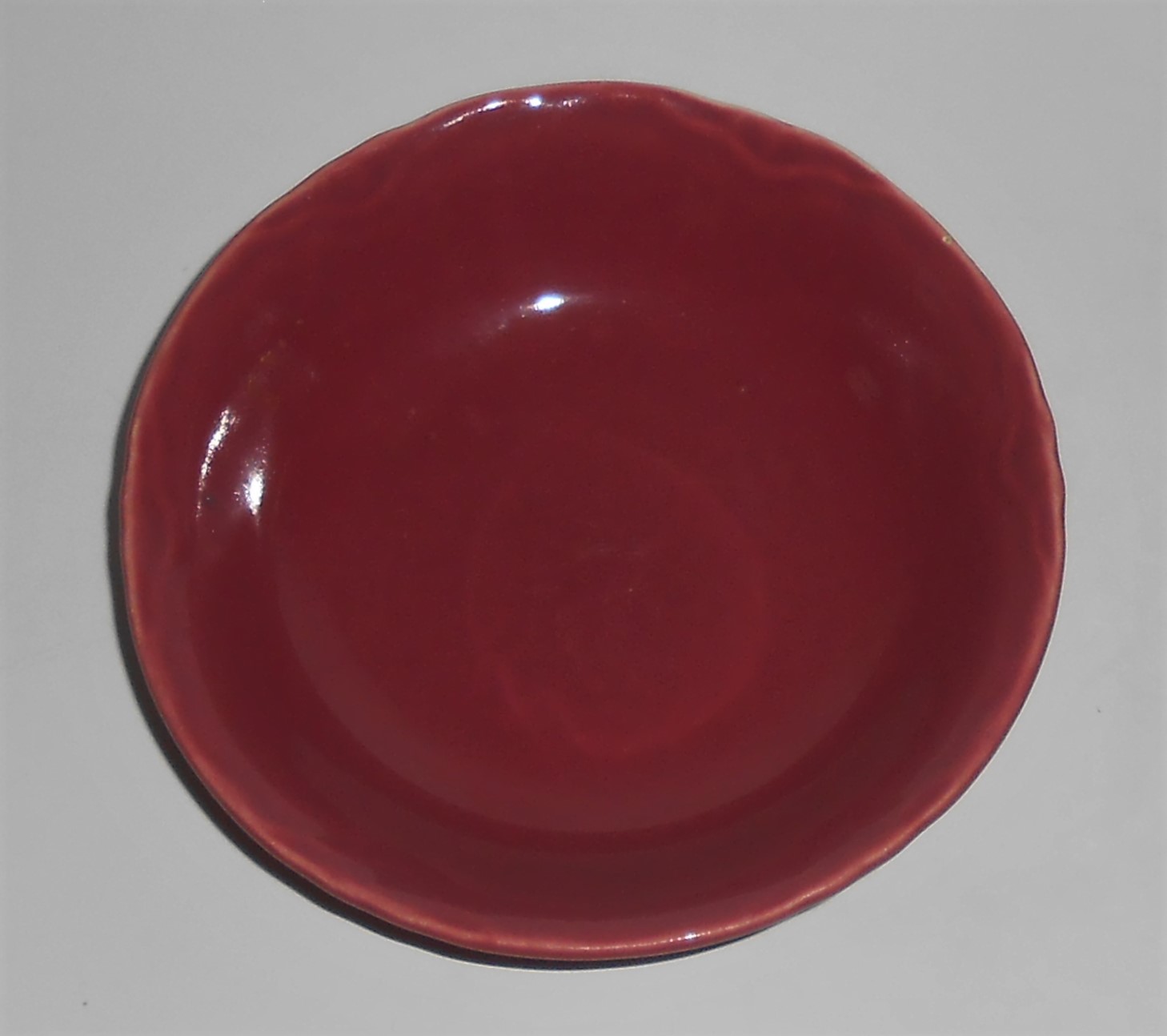 Coors Pottery Golden Rainbow Red Fruit Bowl
