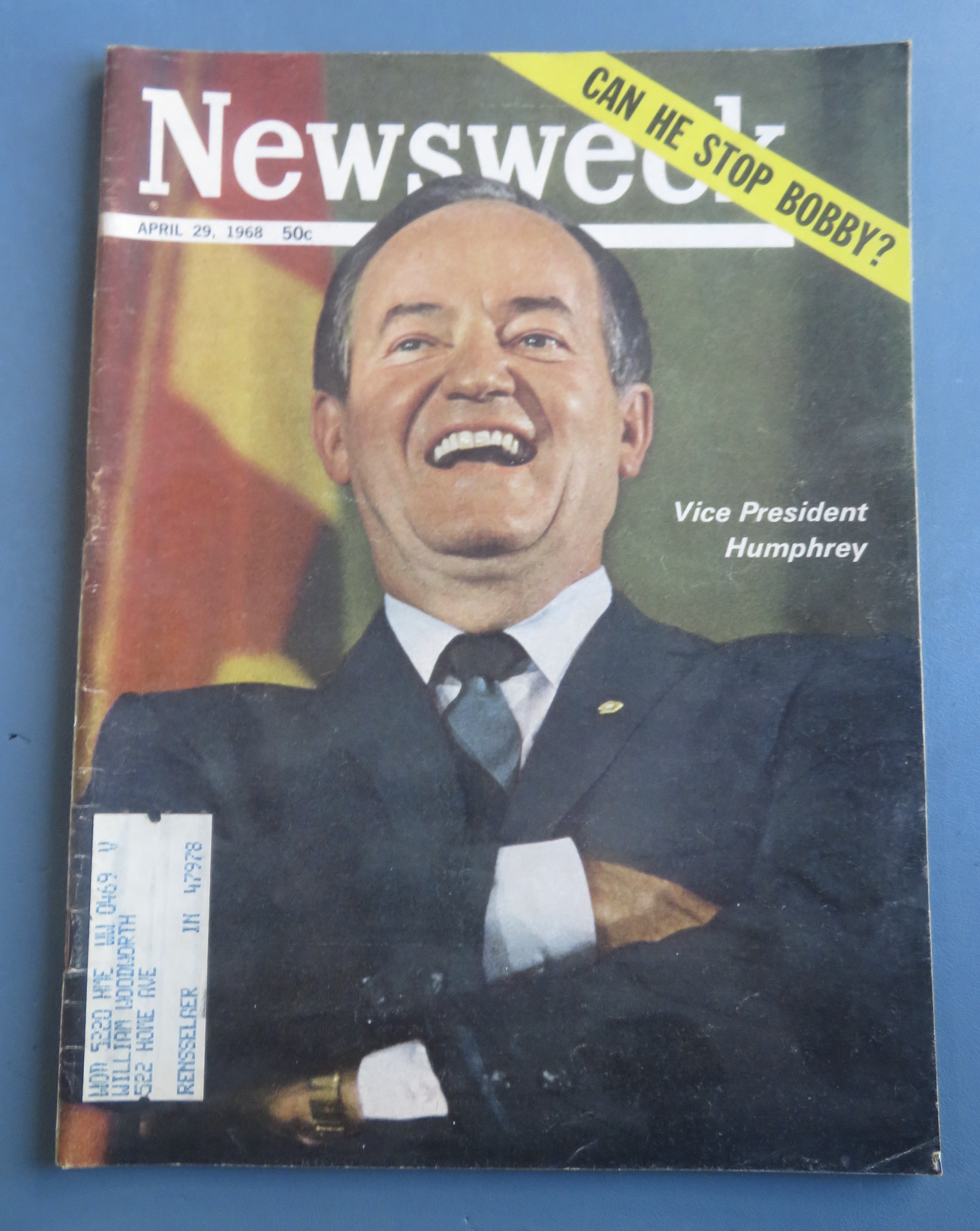 Newsweek Magazine April 29, 1968 V. P. Humphrey