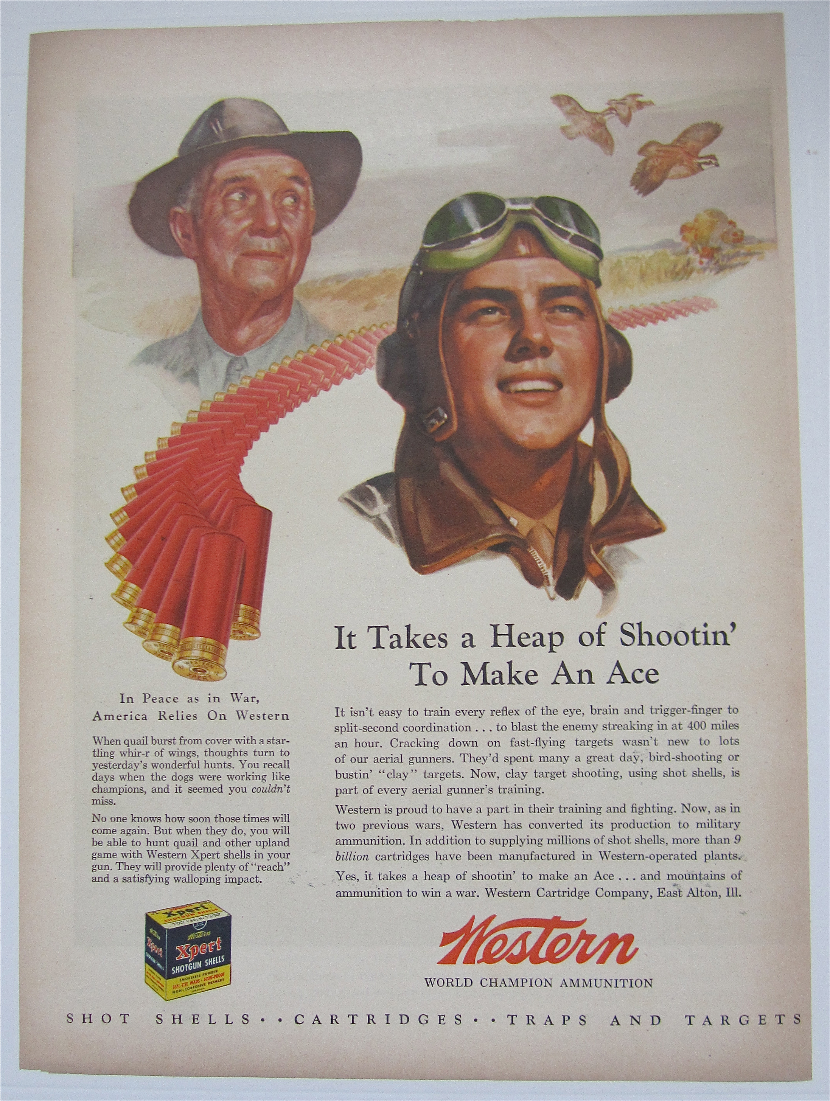 1944 Western Ammunition with Two Men