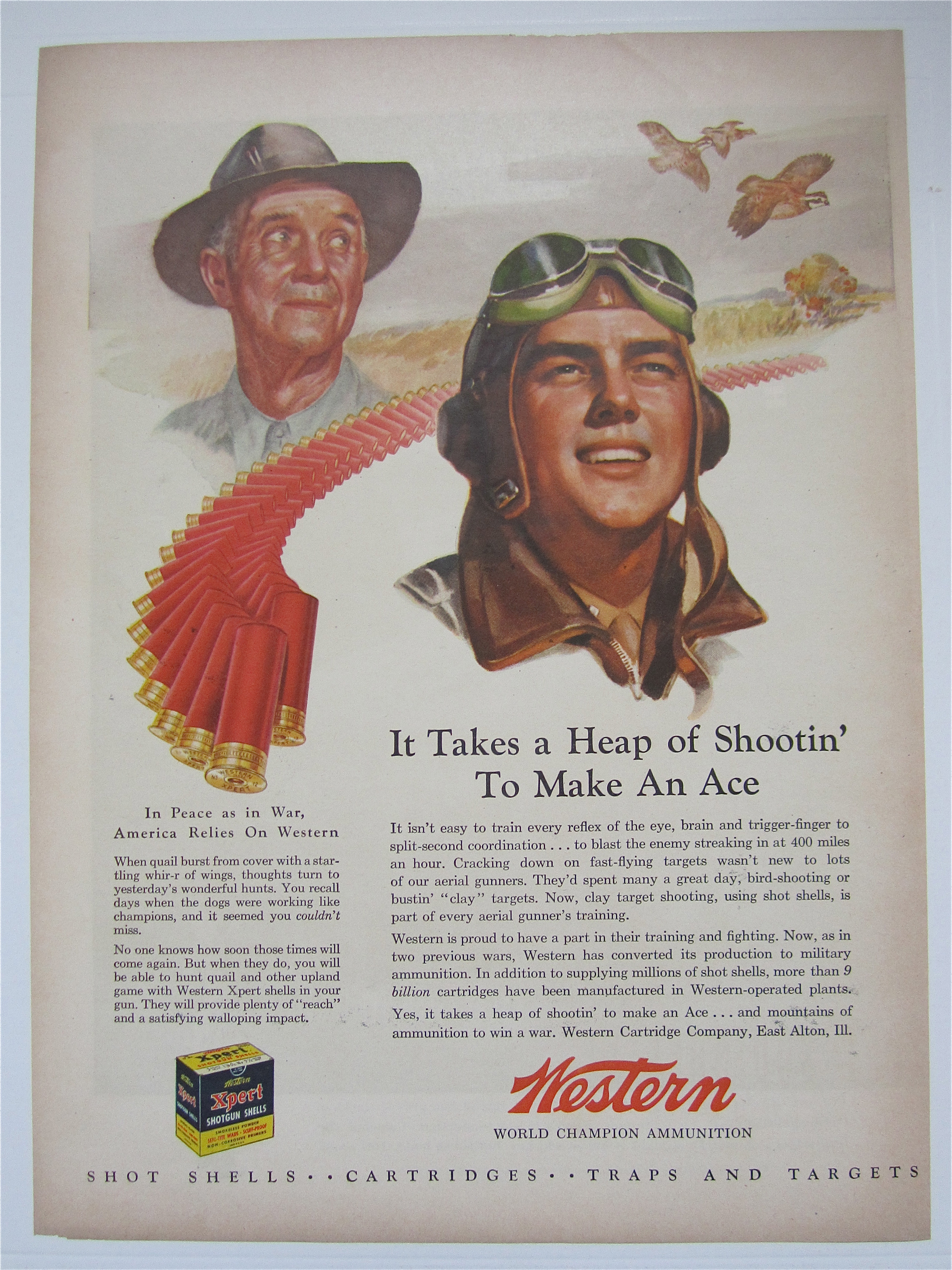 1944 Western Ammunition with Two Men