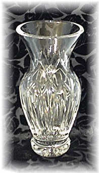 Beautiful Cut Glass Vase Marked BLOCK