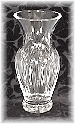 Beautiful Cut Glass Vase Marked BLOCK
