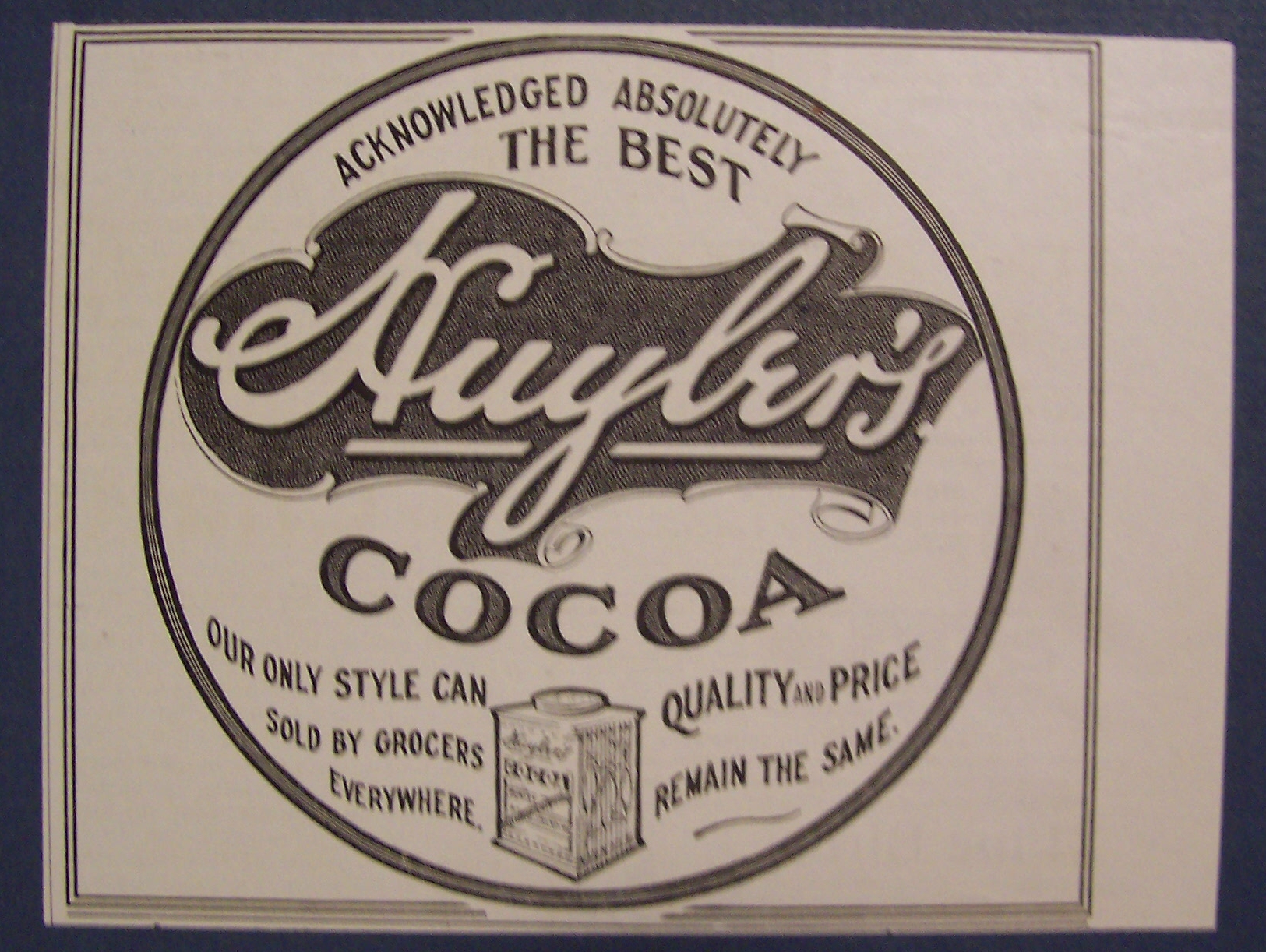 1904 Shuyler's Cocoa