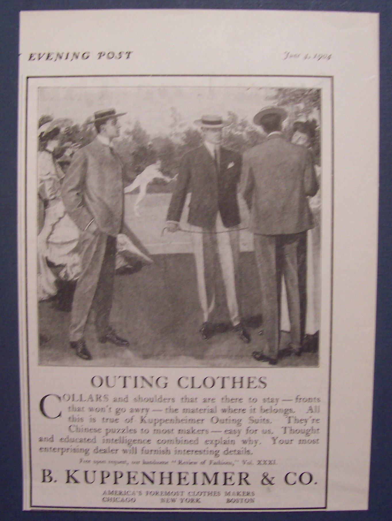 1904  B. Kuppenheimer  &  Co.