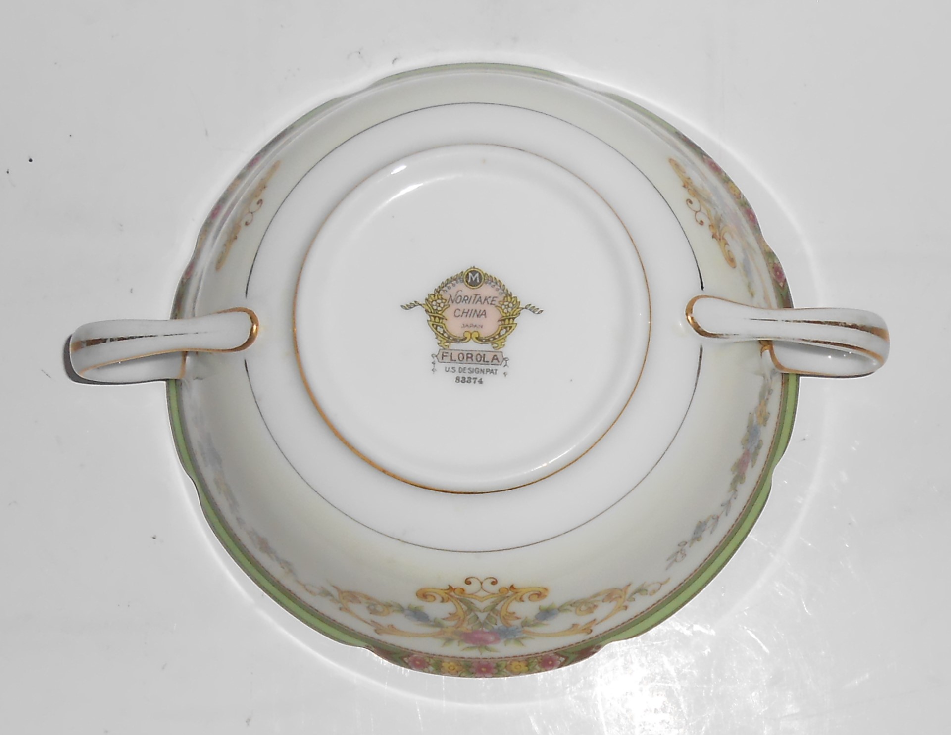 Noritake Porcelain China Florola #83374 W/Gold Cream So