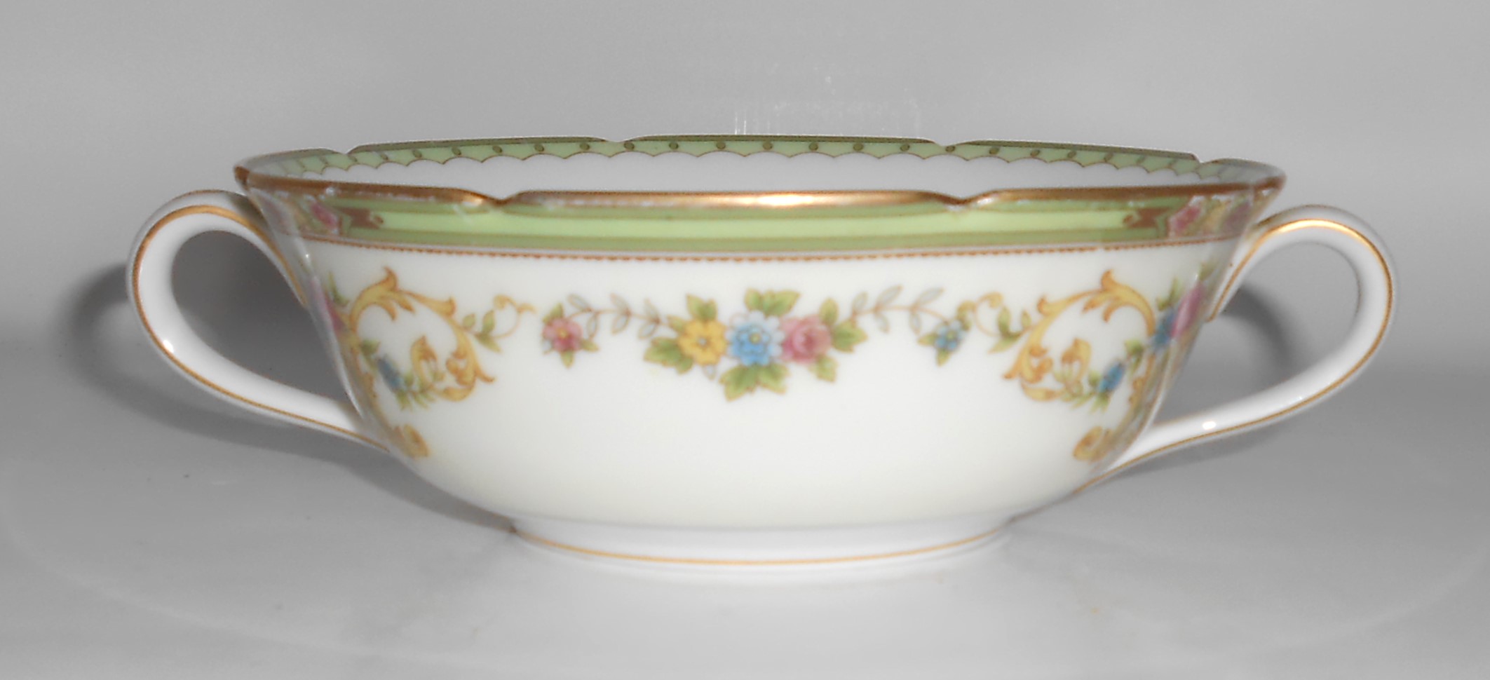 Noritake Porcelain China Florola #83374 W/Gold Cream So