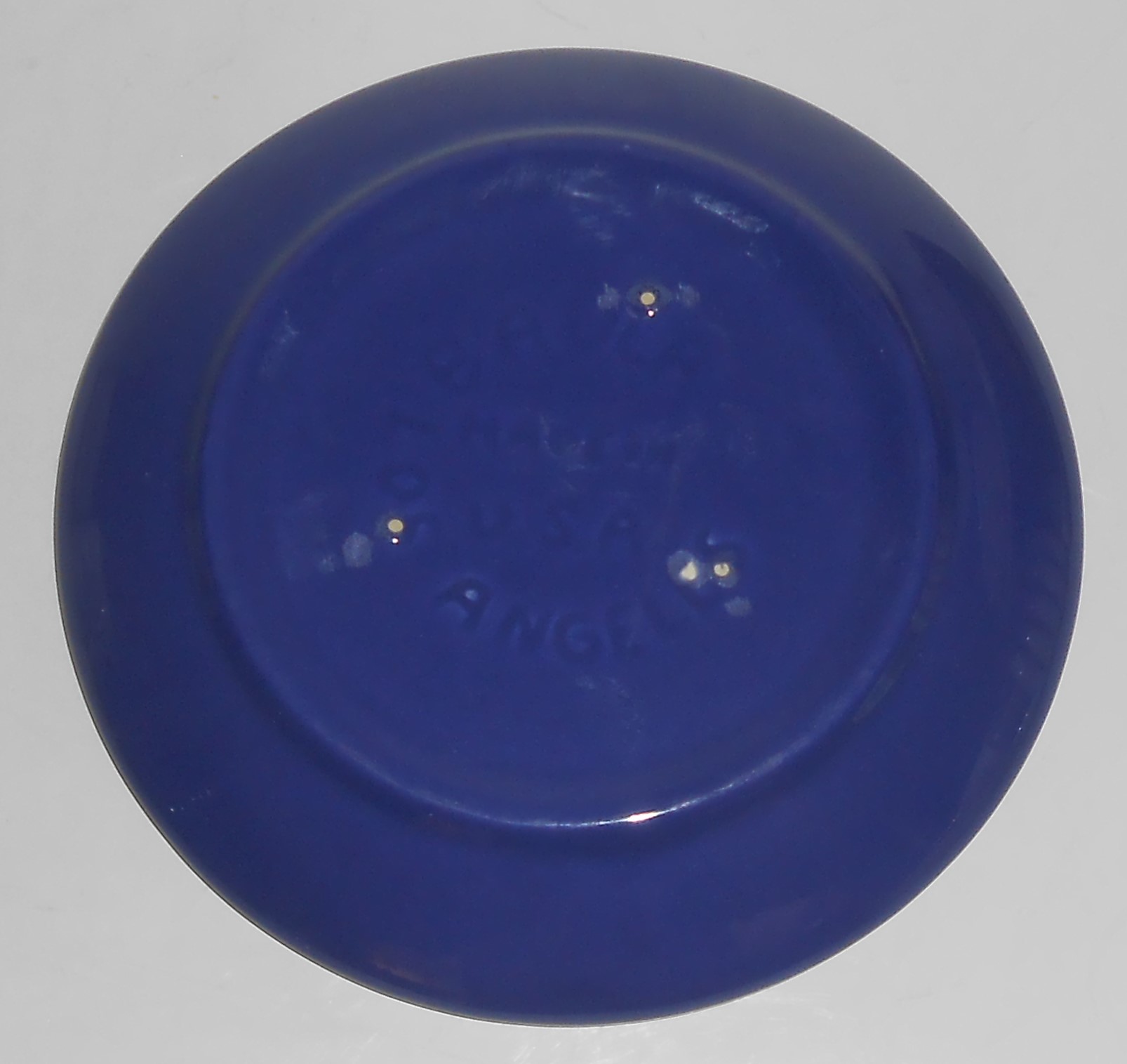 Bauer Pottery Ring Ware 3rd Period Cobalt Saucer
