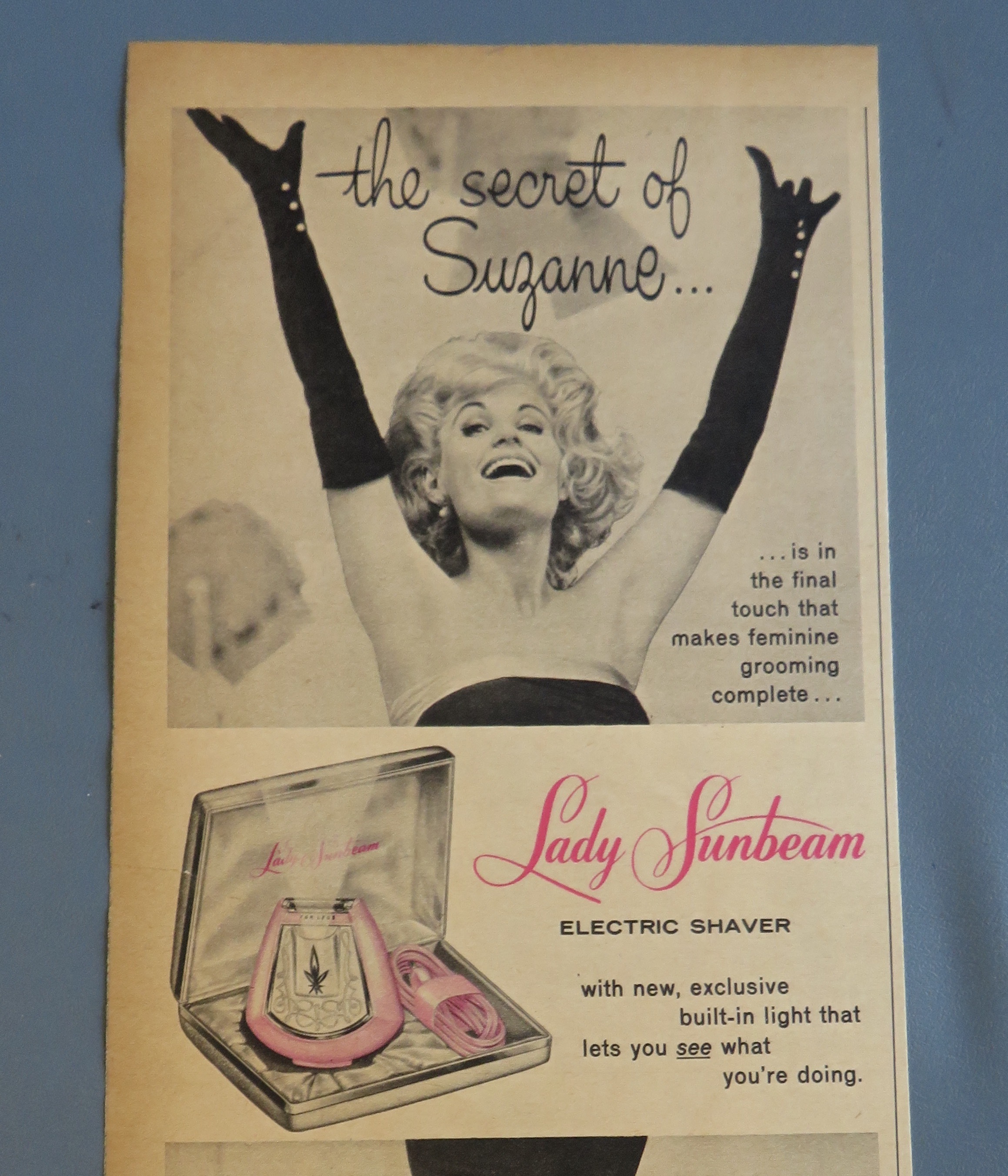 1961 Lady Sunbeam Electric Shaver with Suzanne
