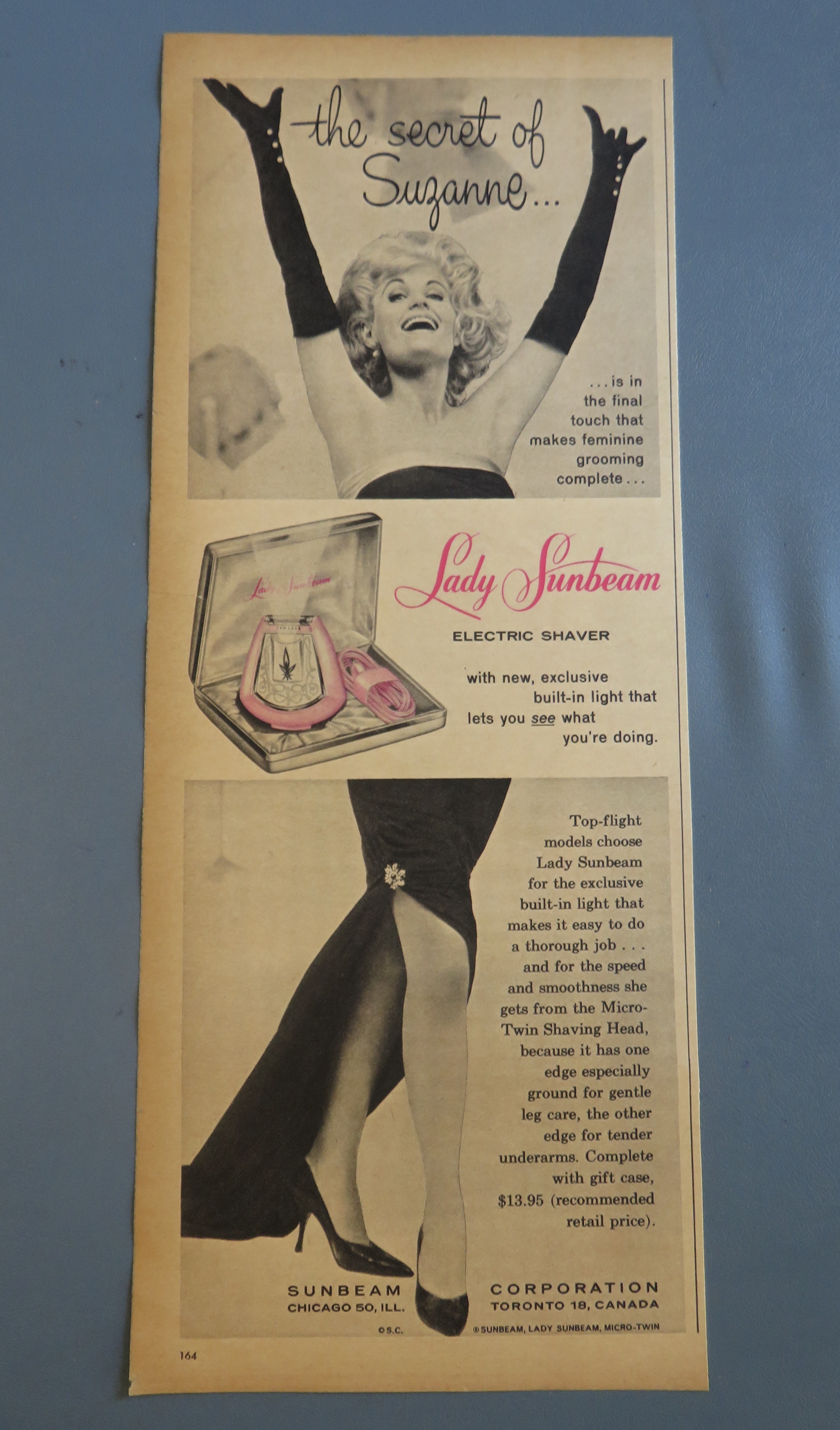 1961 Lady Sunbeam Electric Shaver with Suzanne