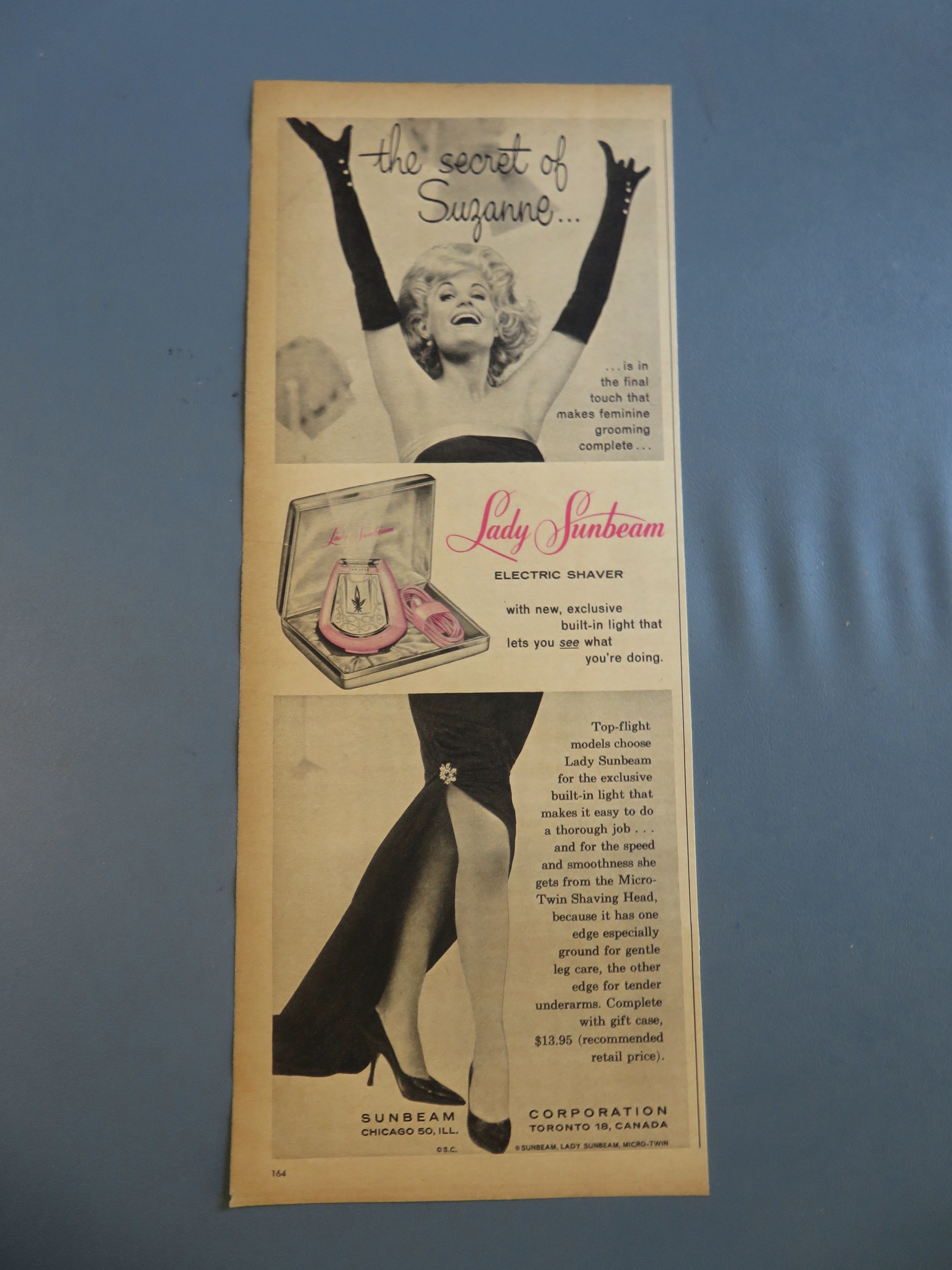 1961 Lady Sunbeam Electric Shaver with Suzanne