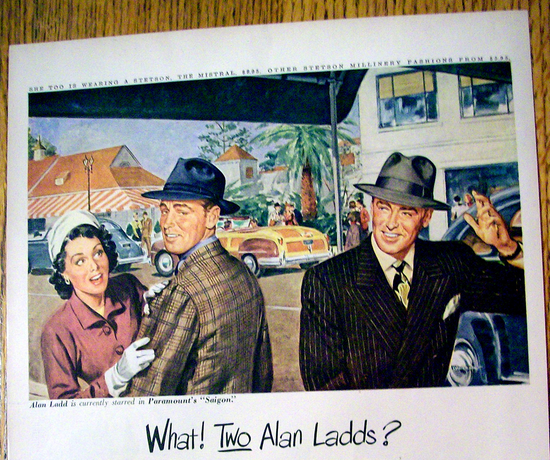 1948 Stetson Hats with Alan Ladd