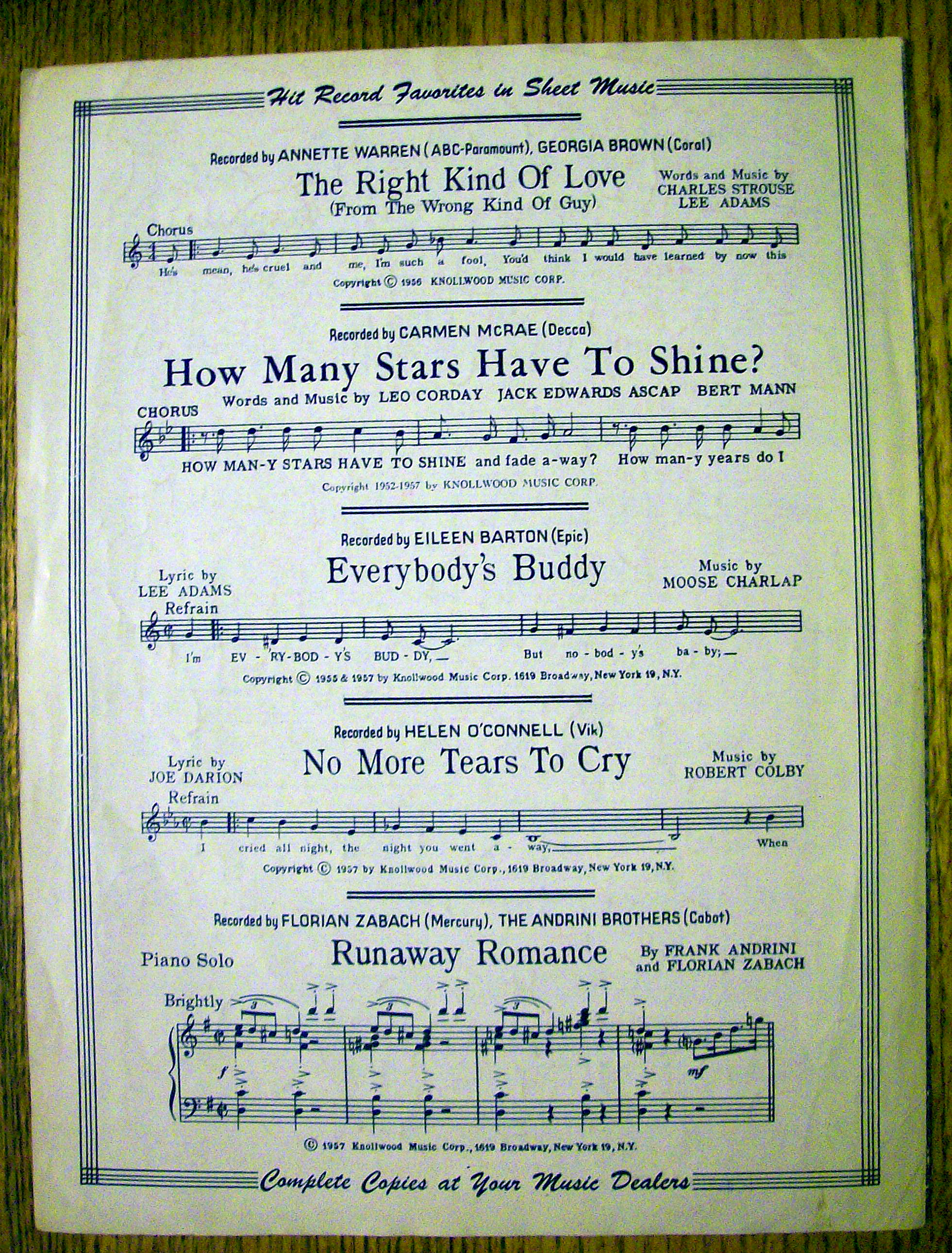 1956 I'll Get By By Turk & Ahlert (Billy Williams)