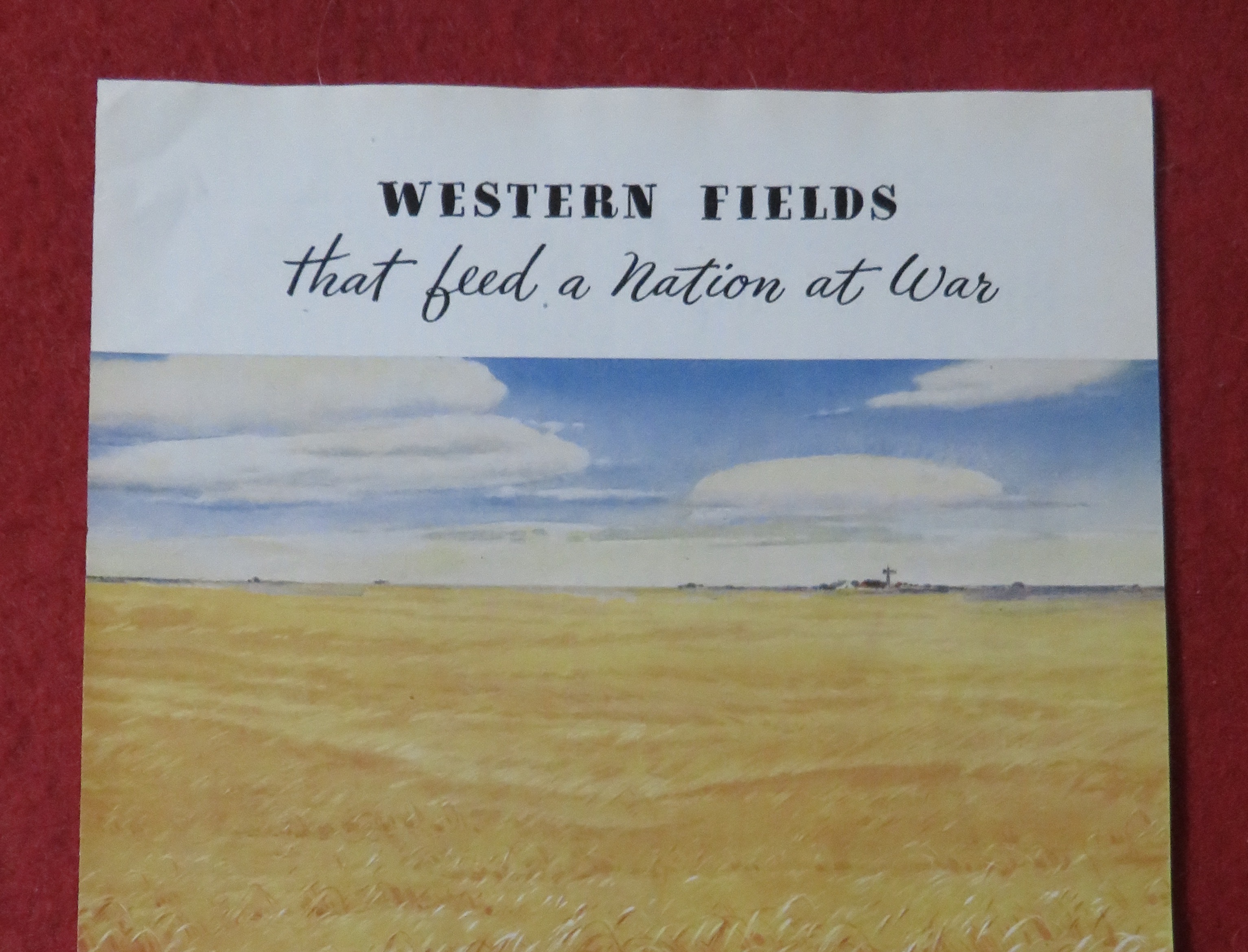 1944 Santa Fe System Lines with Western Fields