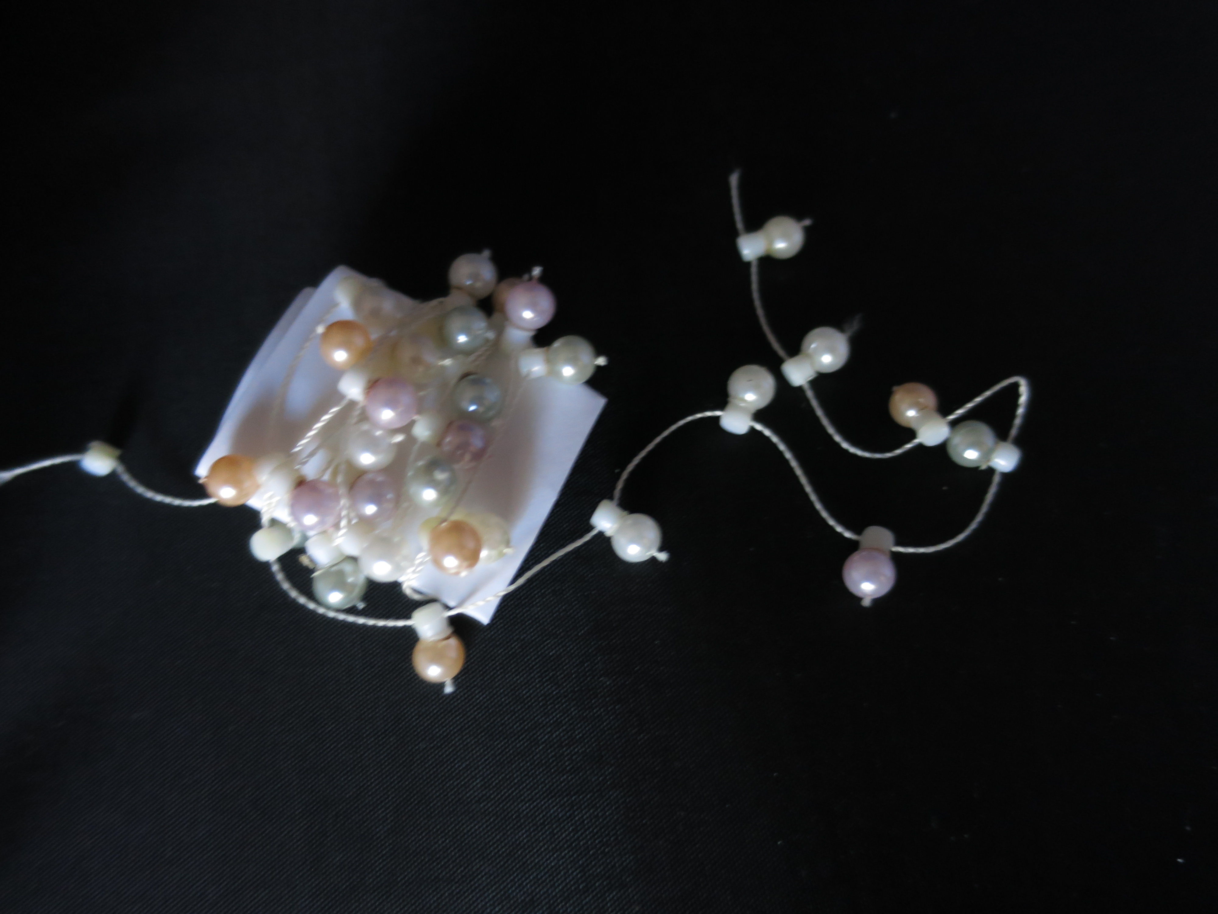 Vintage miniature Easter Egg Garland Village Accessory