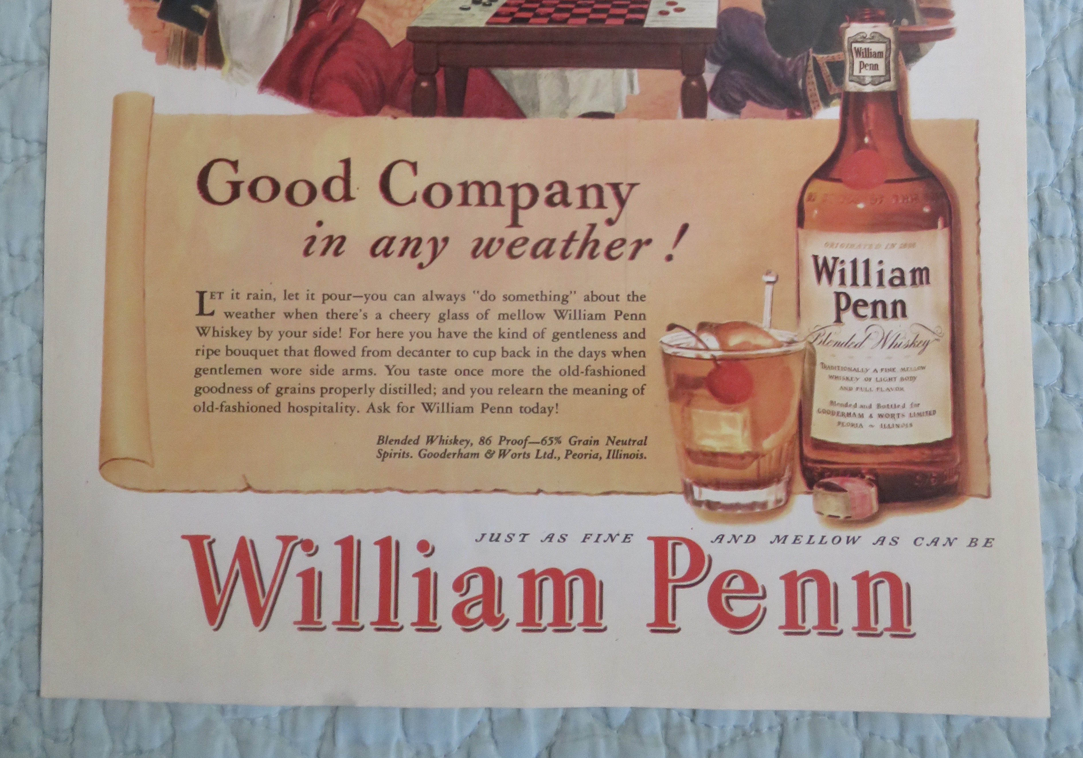 1947 William Penn Whiskey with Star Tavern