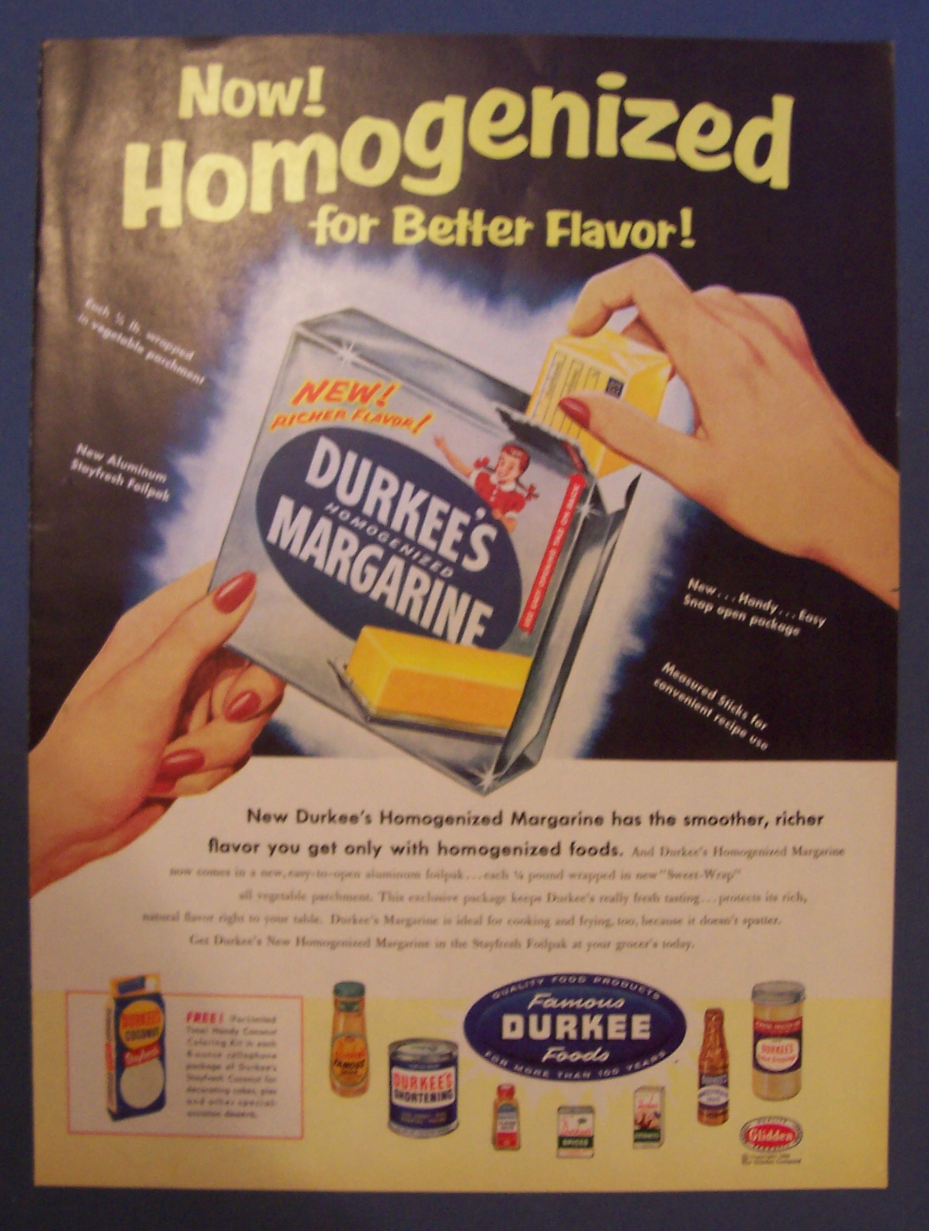 1955 Durkee's Margarine
