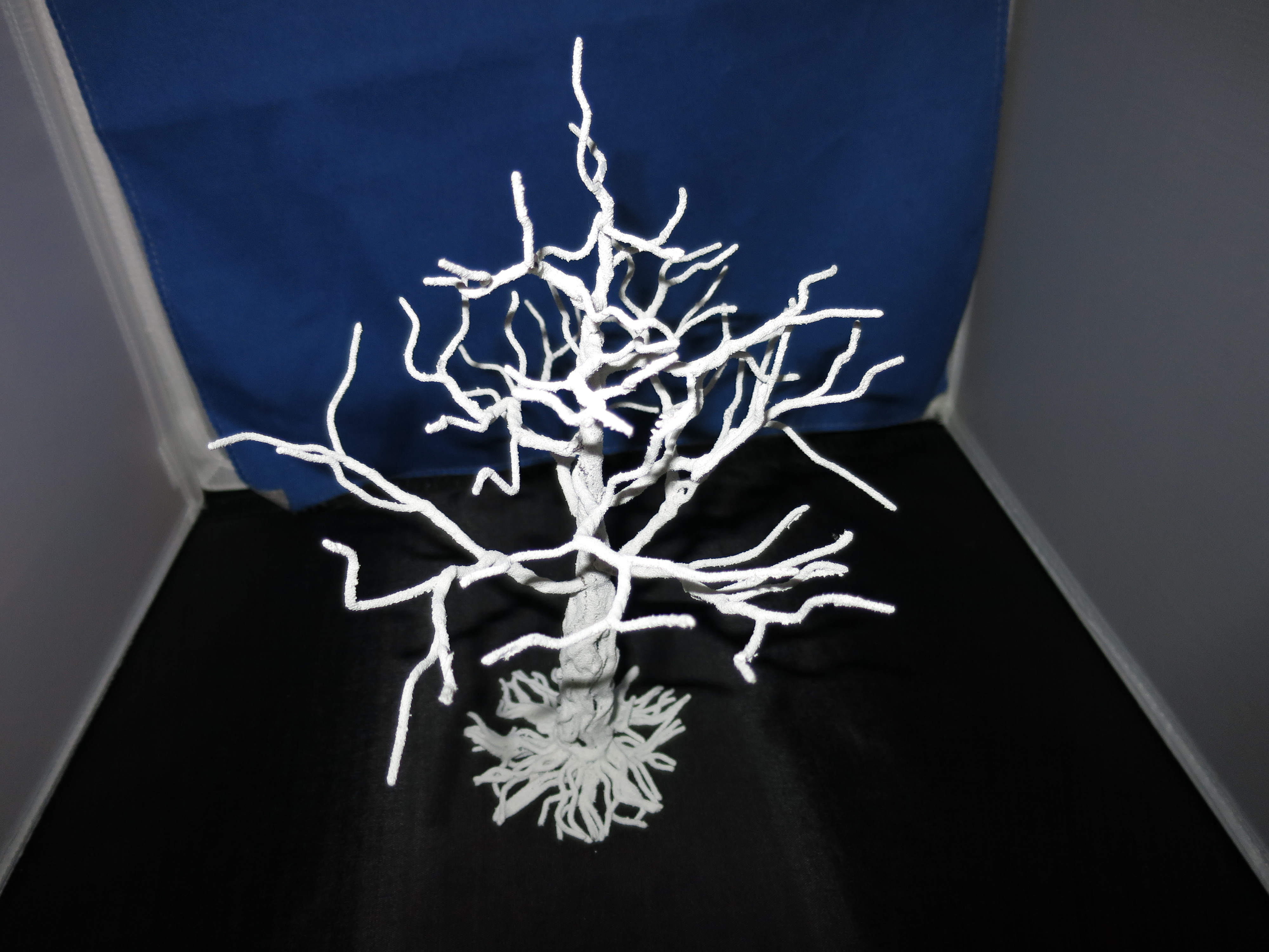 Vintage White Metal Tree Easter Village Accessory 1990s