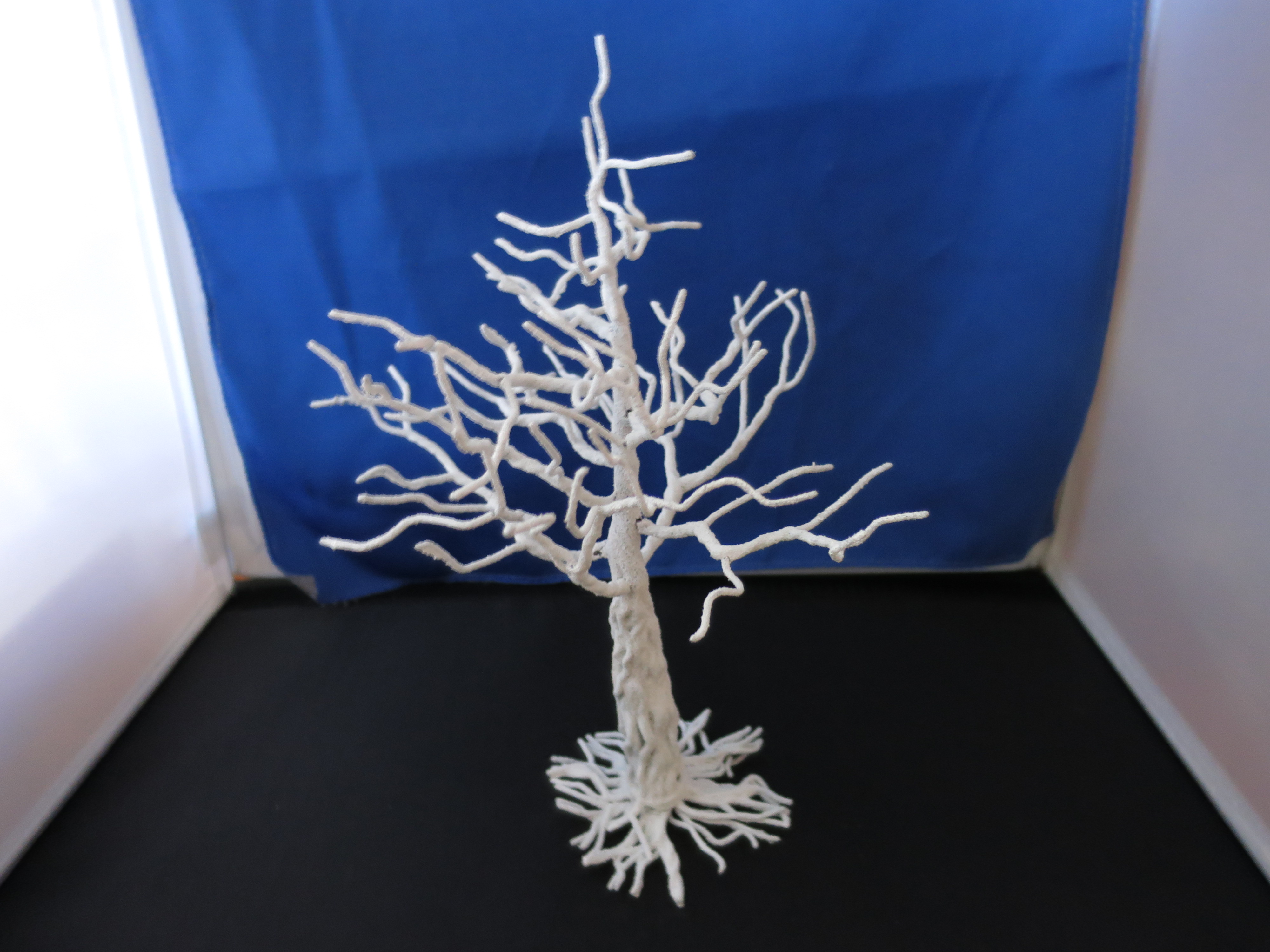 Vintage White Metal Tree Easter Village Accessory 1990s