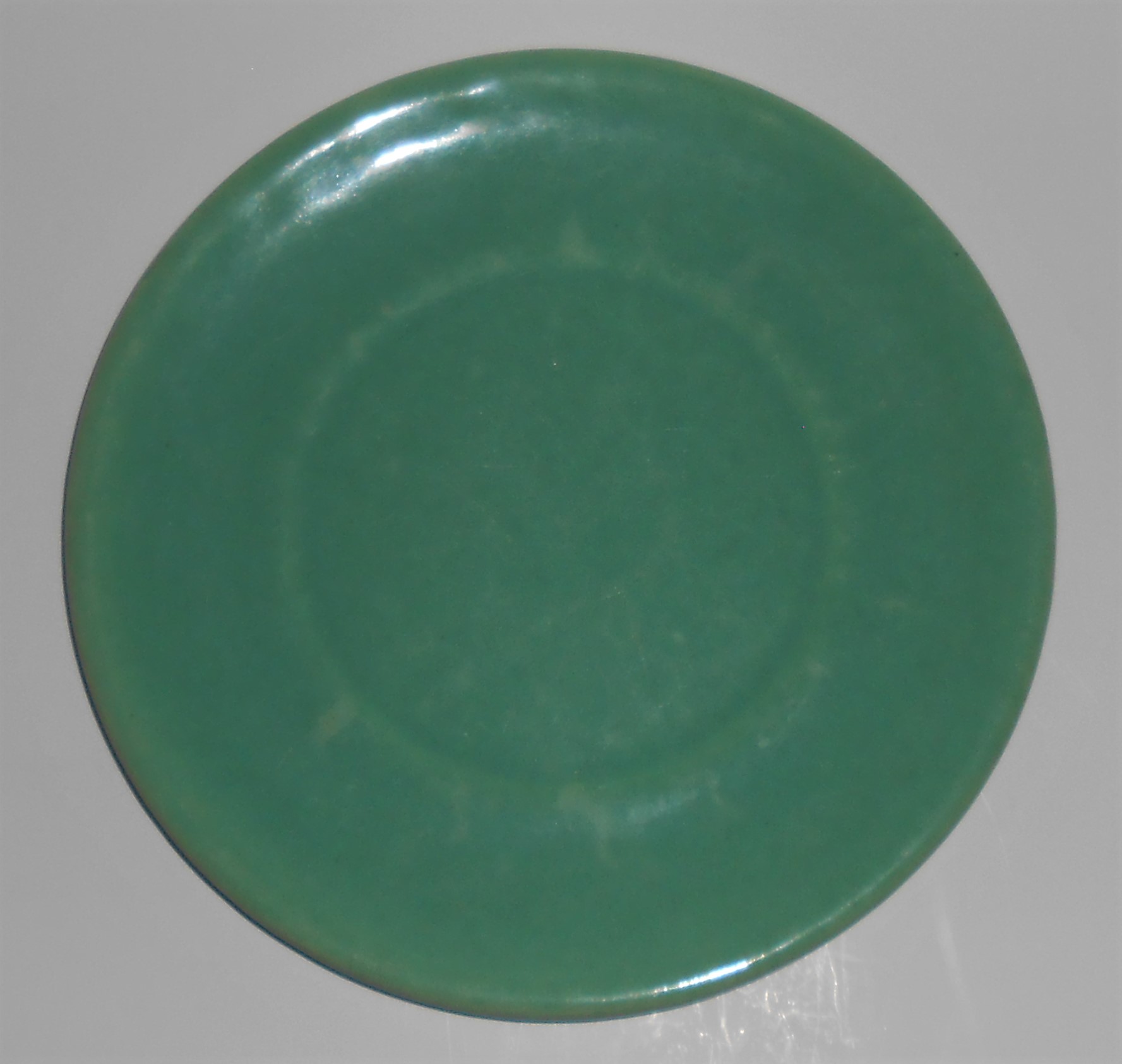 Garden City Pottery Plain Ware Green 7-3/4" Plate