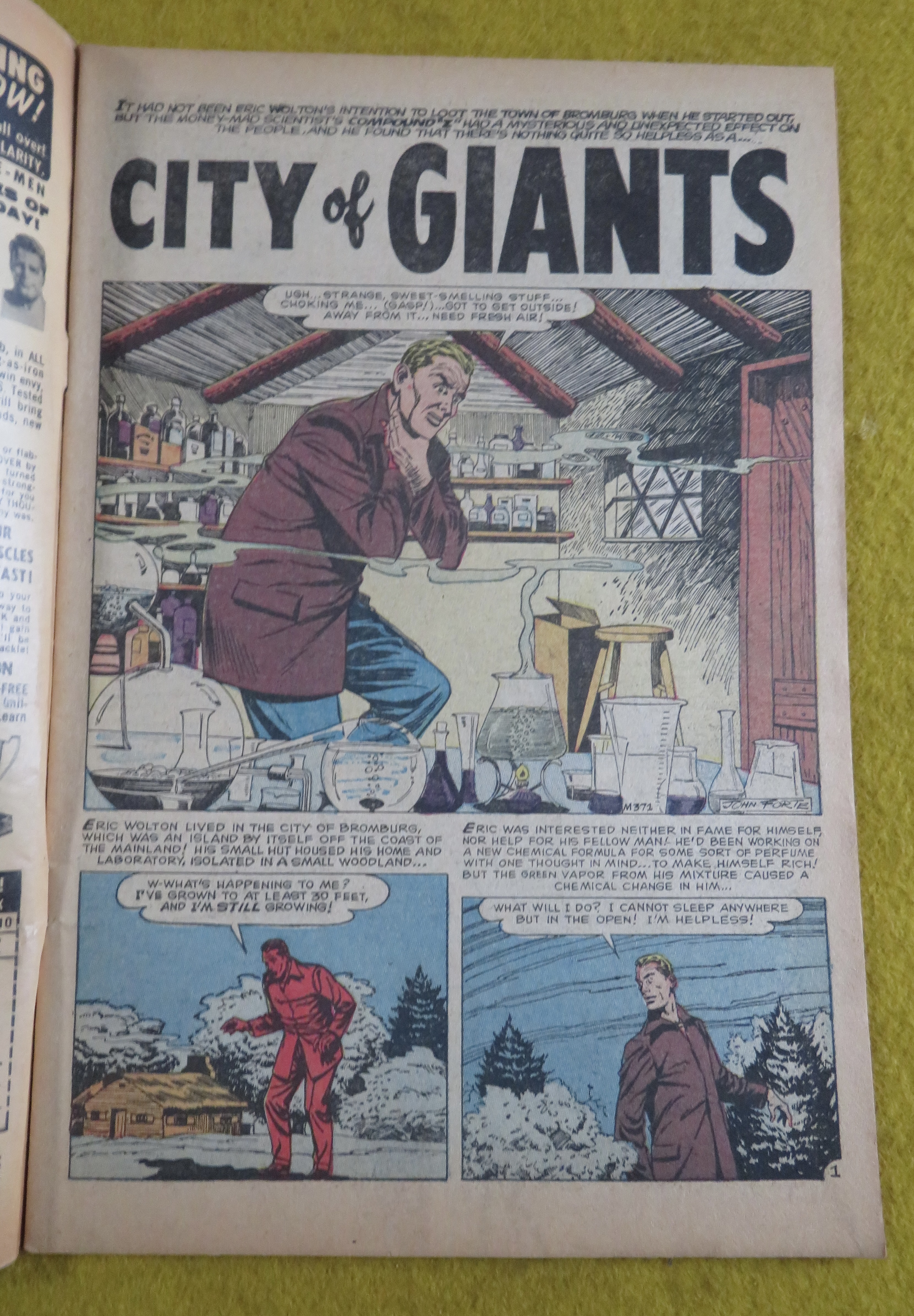 Journey Into Mystery Comic November 1958 City Of Giants