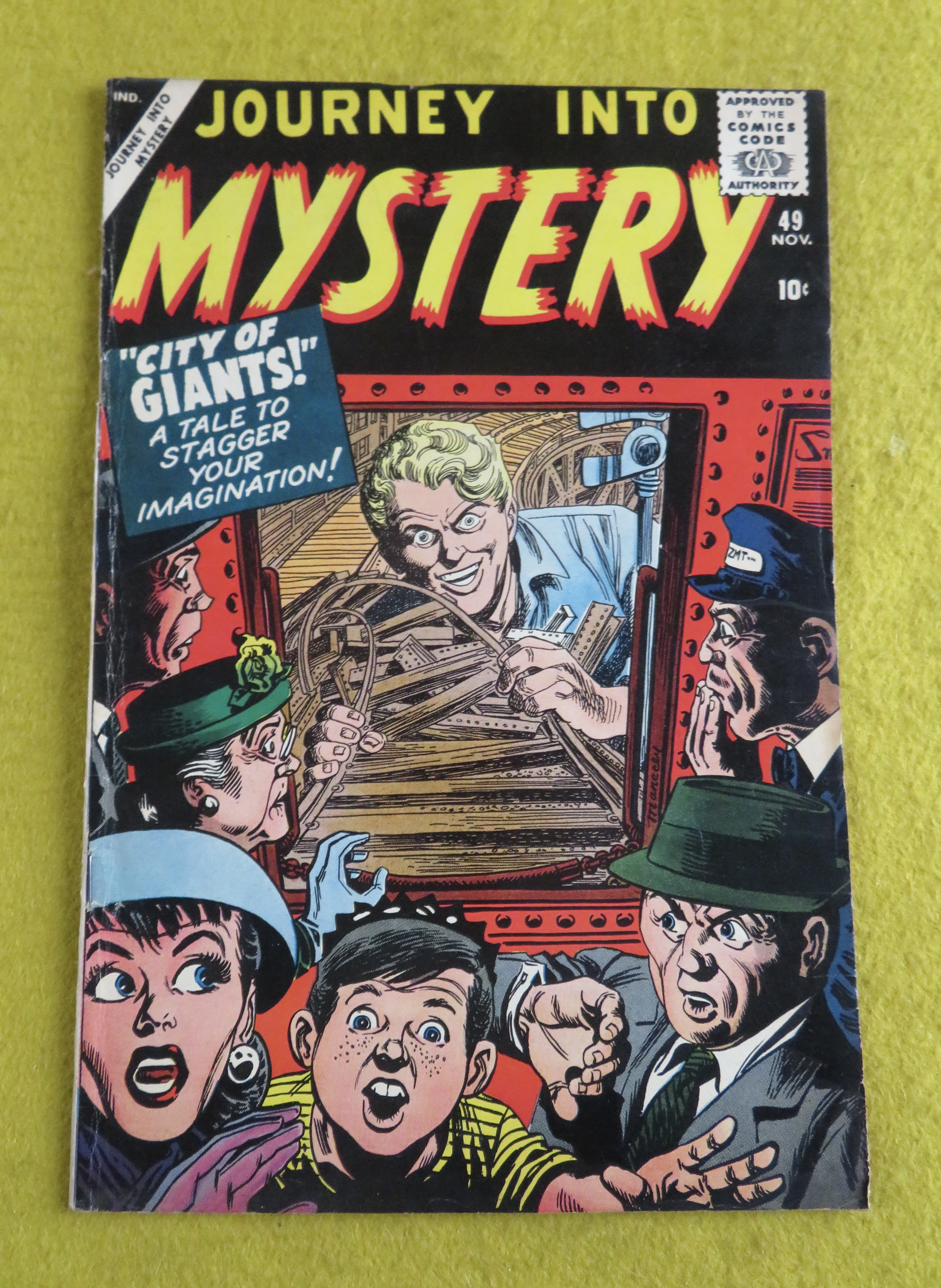 Journey Into Mystery Comic November 1958 City Of Giants