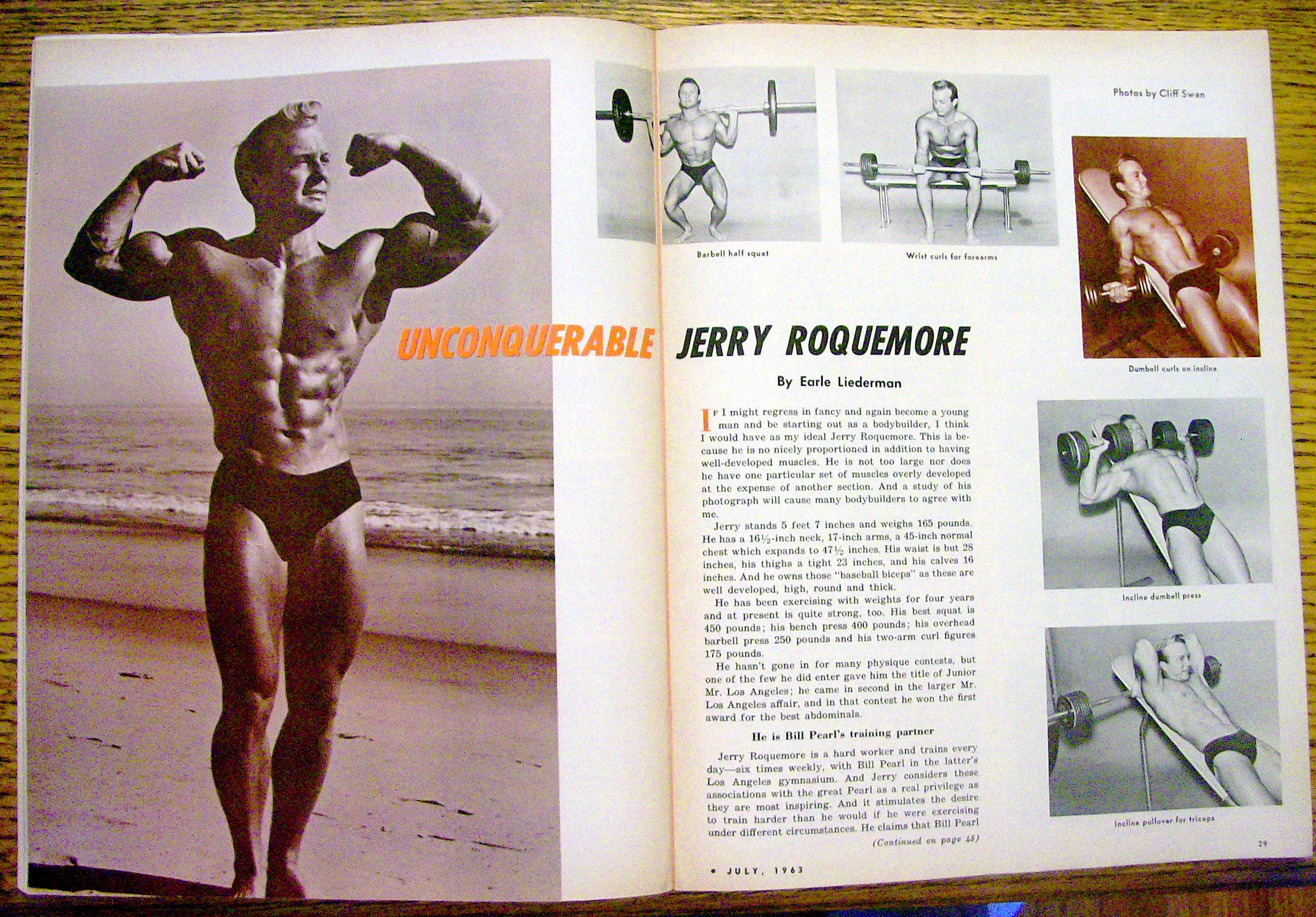Strength & Health Magazine-July 1963-Jerry Roquemore