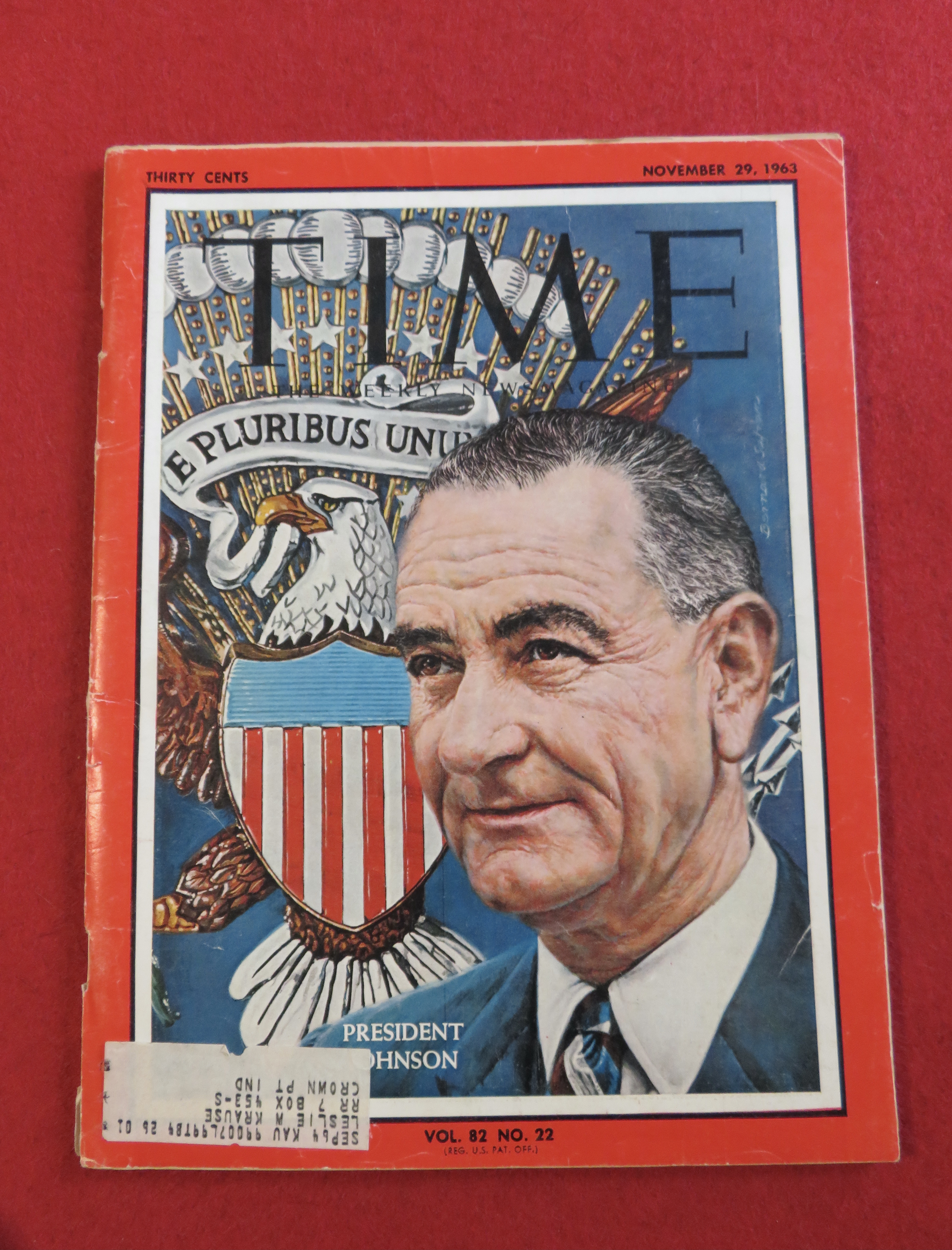 Time Magazine November 29, 1963 President Johnson