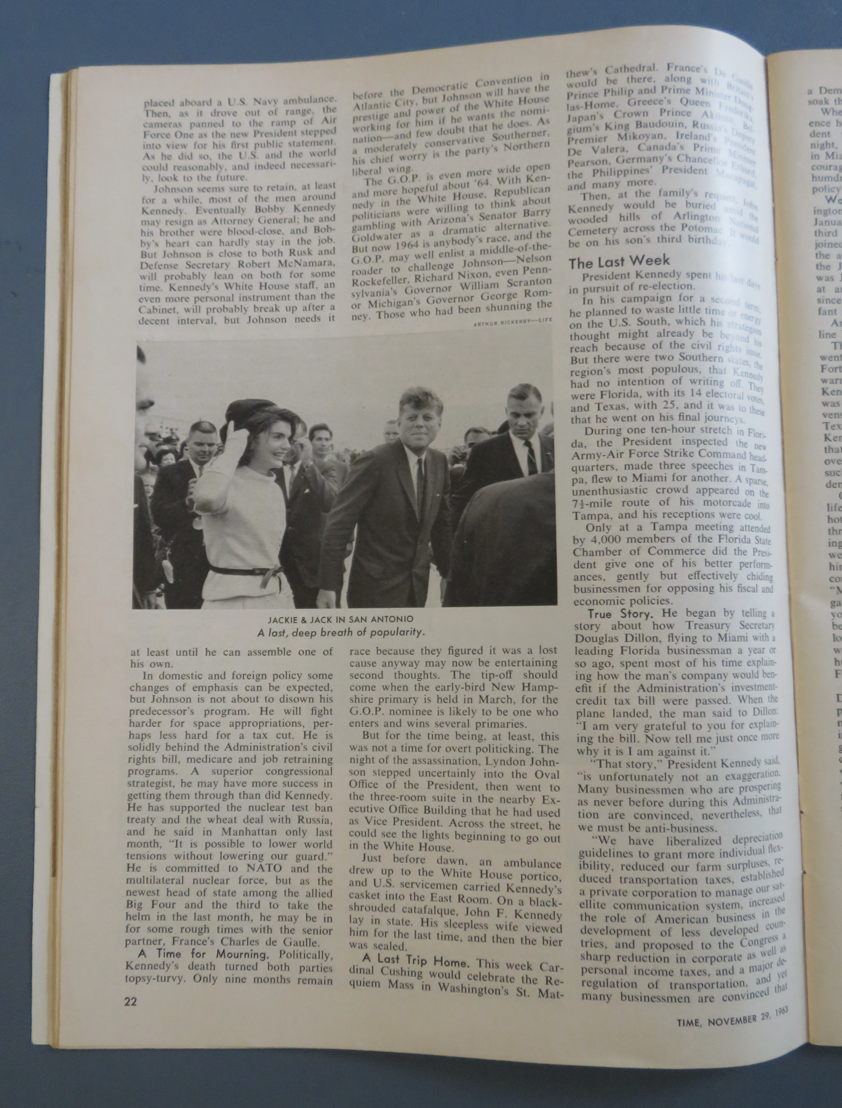 Time Magazine November 29, 1963 President Johnson
