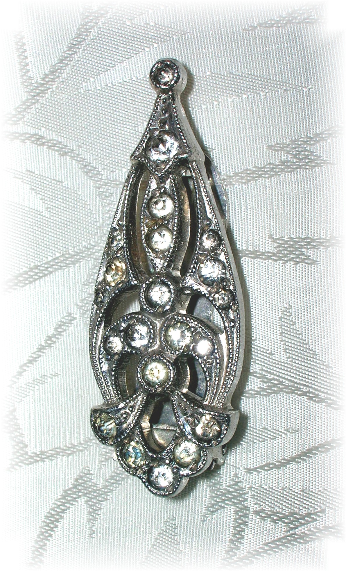 Vintage Rhinestone Dress - Sweater Clip
