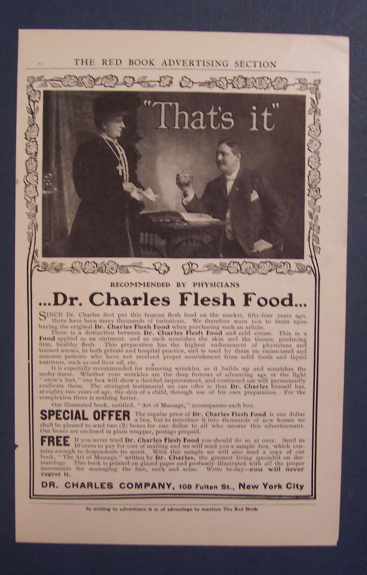1905  Dr. Charles Flesh Food