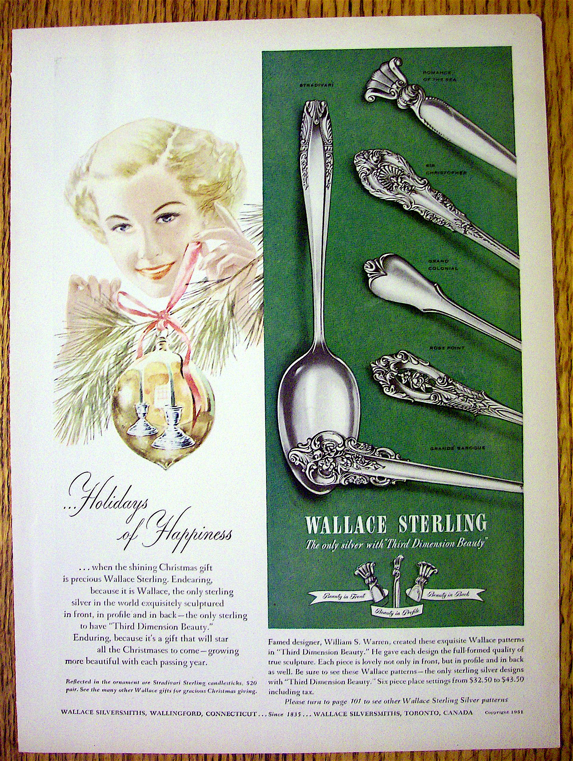 1951 Wallace Sterling Silverware with Rose Point & More