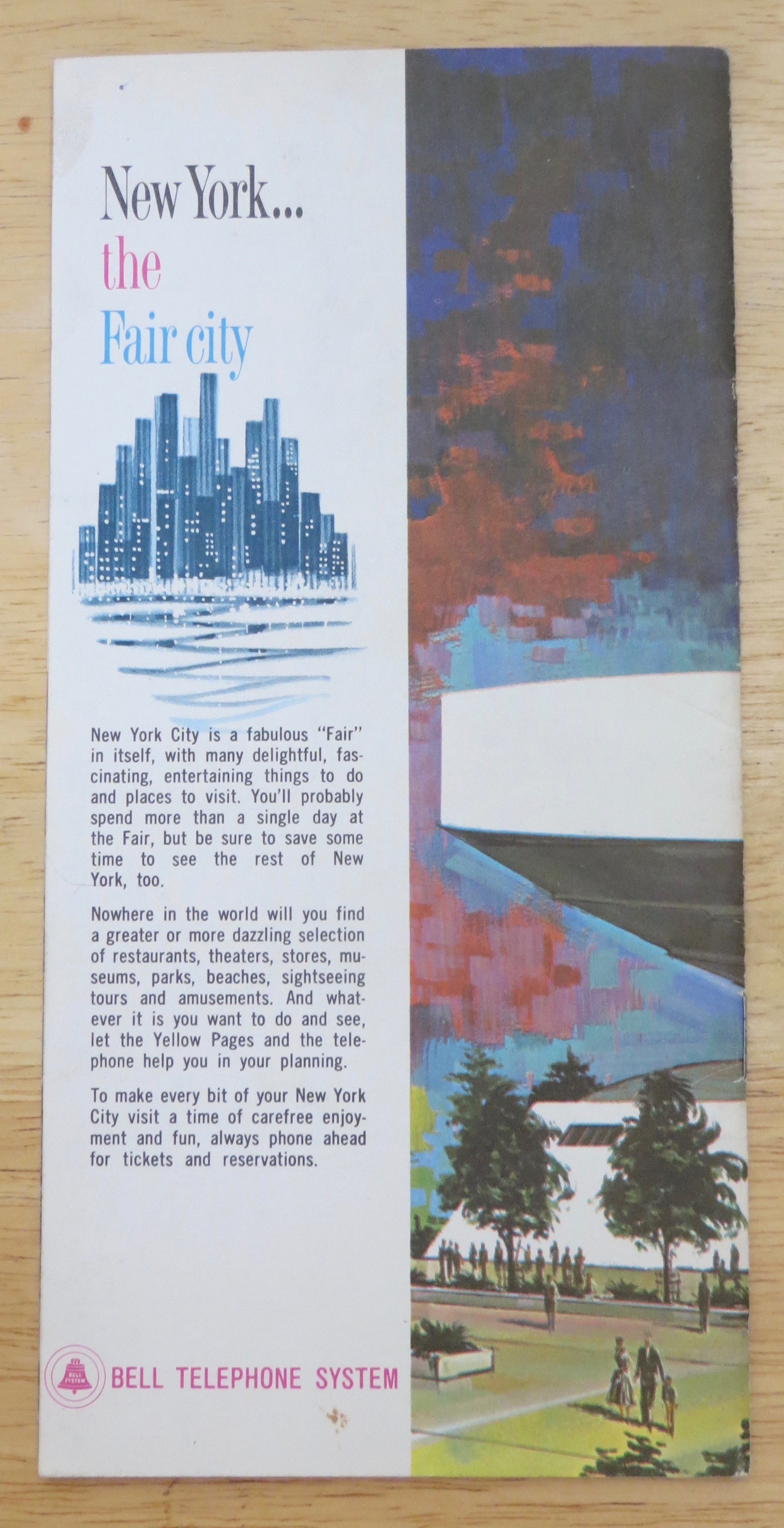 1965 New York World's Fair Fun At The Fair Brochure