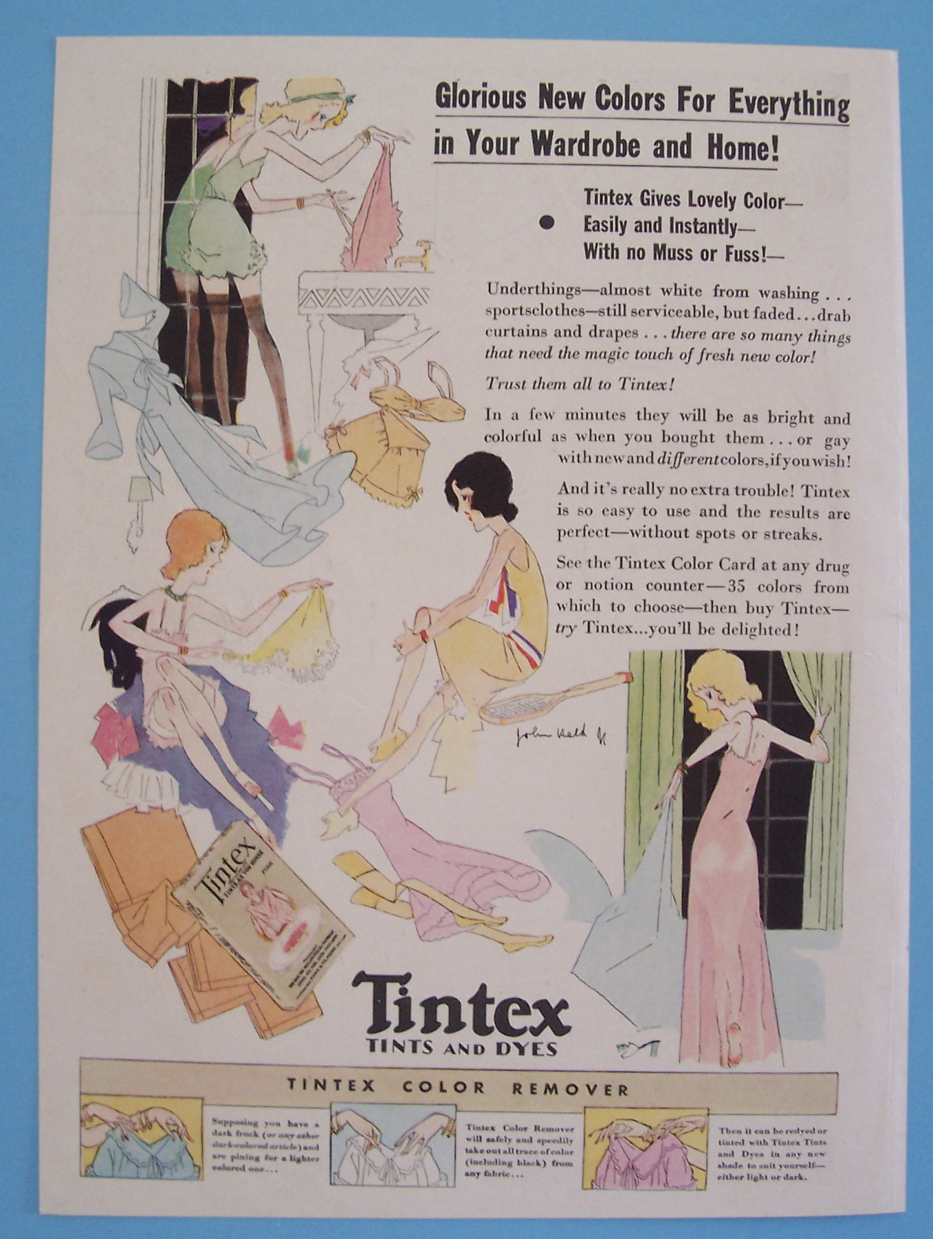 Vintage Ad: 1932 Tintex Tints & Dyes