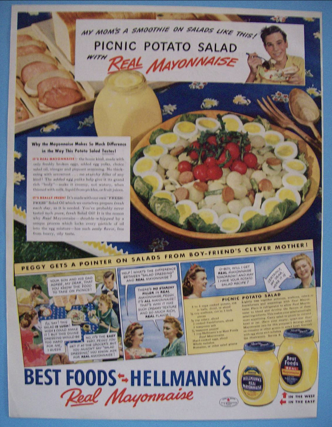 Vintage Ad: 1941 Hellmann's Real Mayonnaise