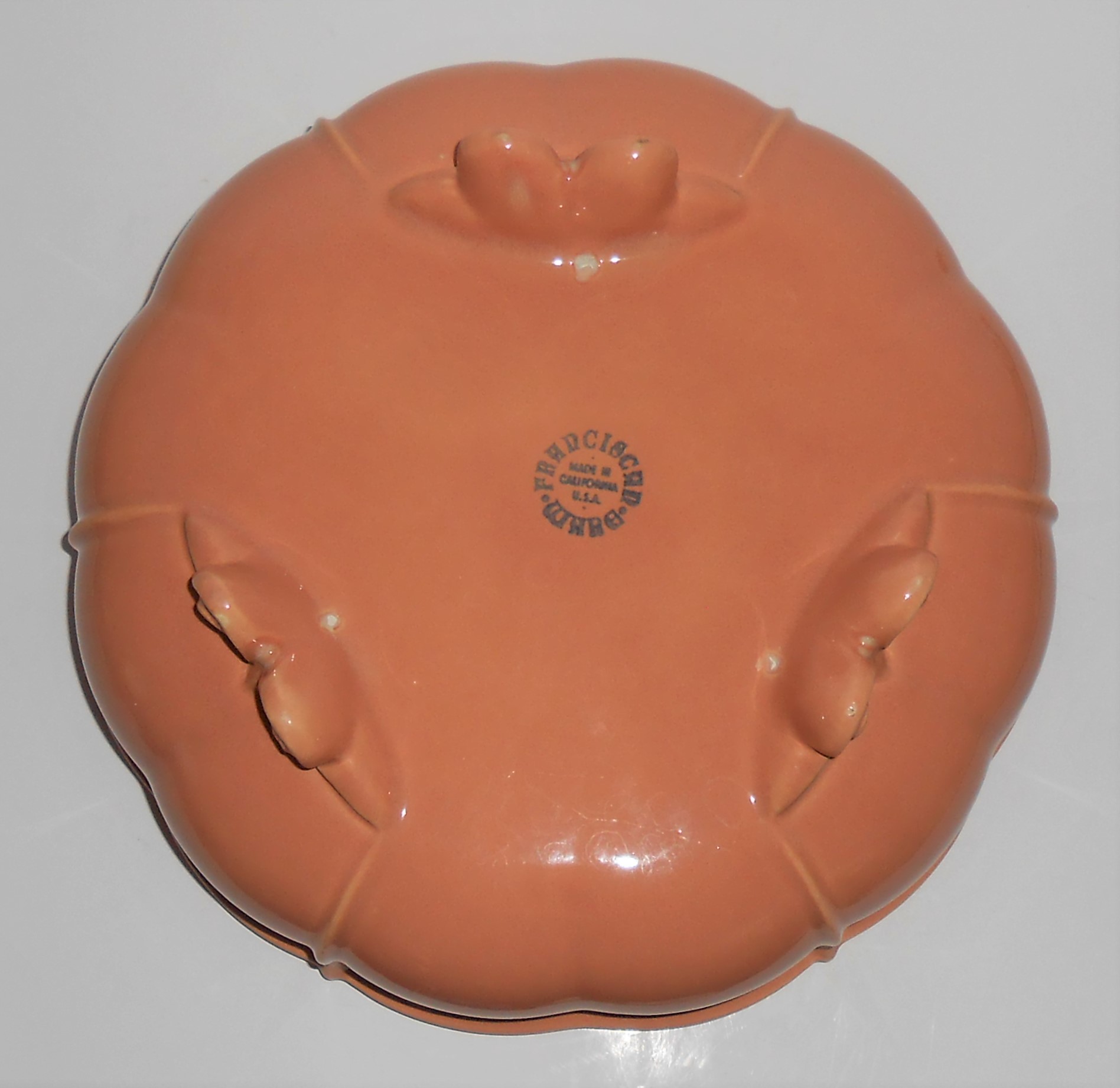 Franciscan Tropico Art Garden Ware #51 Coral Art Bowl