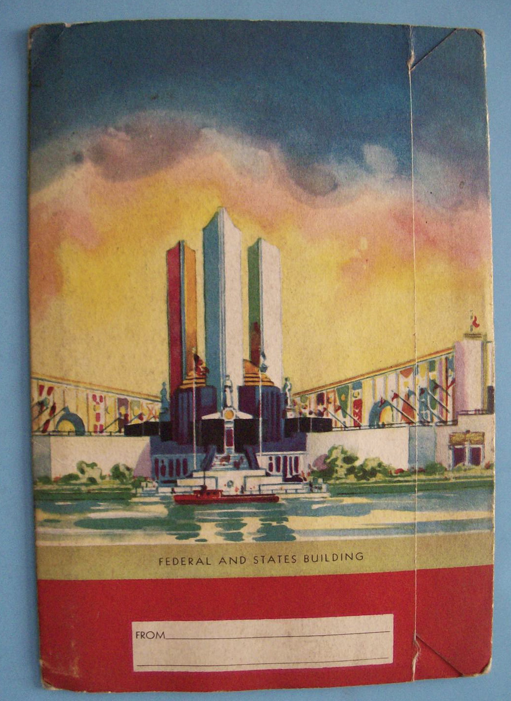 Federal & States Building Postcard Folder-Chicago Fair